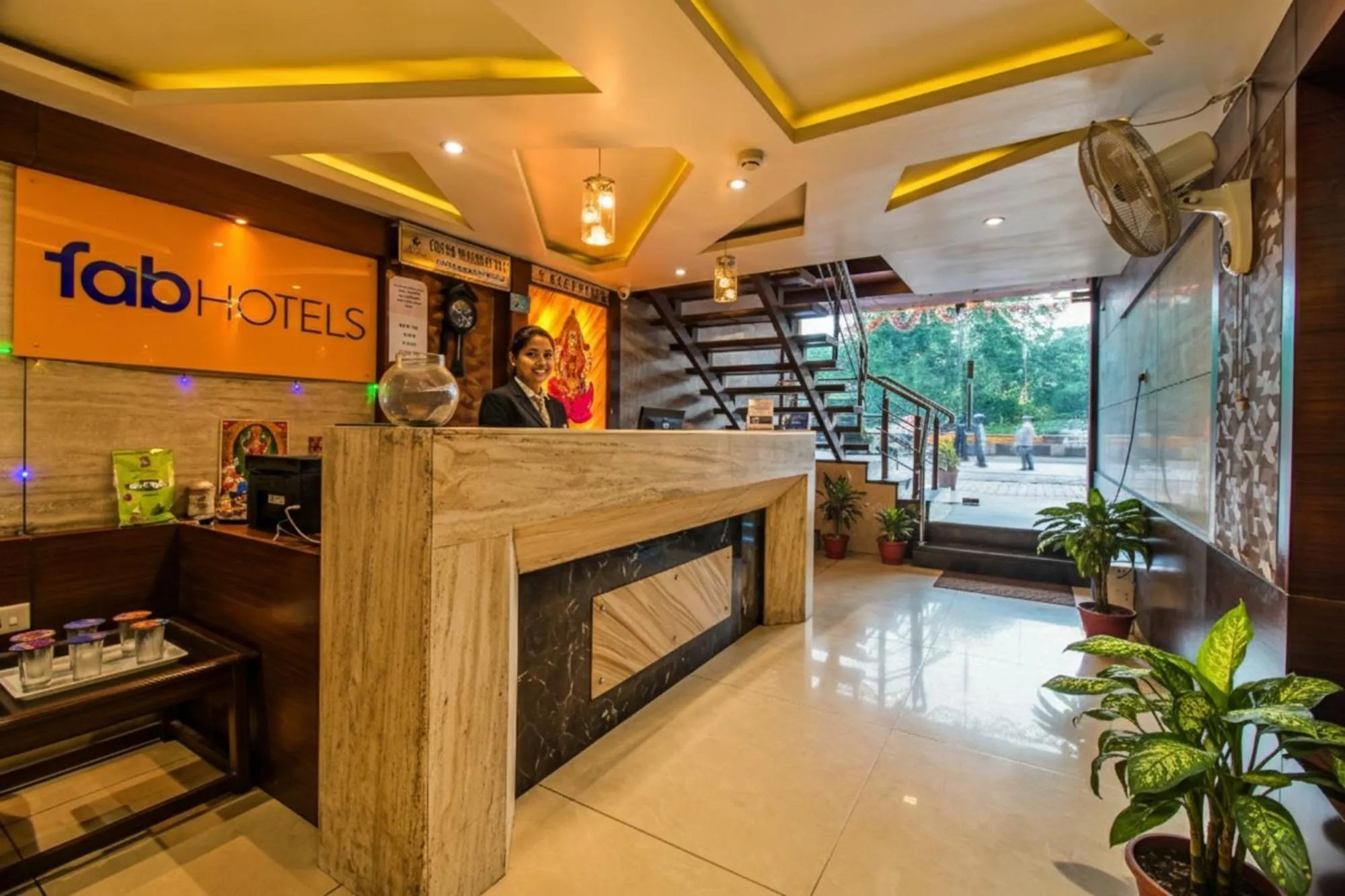 Lobby or reception in FabHotel Prime President- Bhopal Railway Station