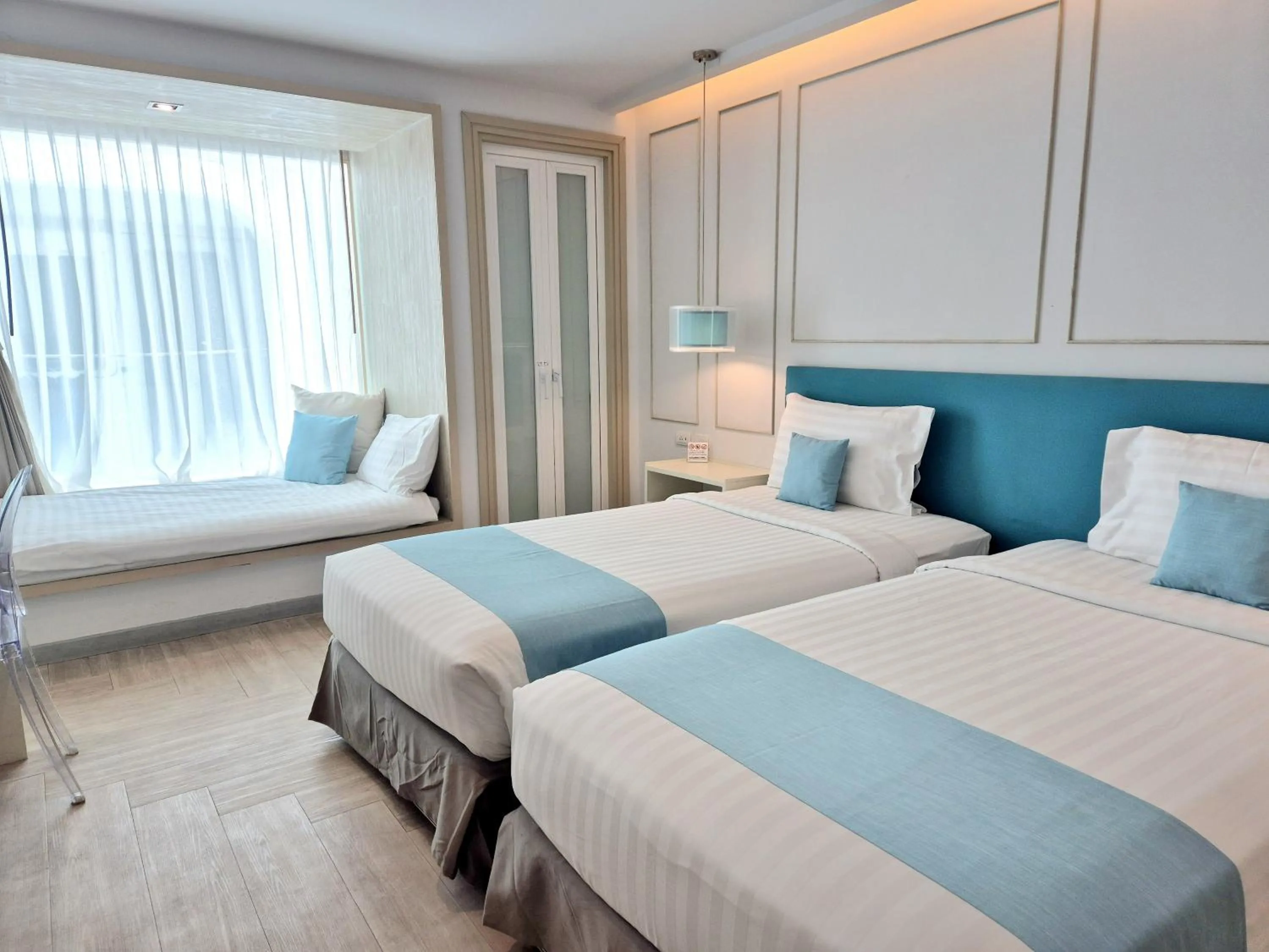 Bed in The Bloc Hotel Phuket