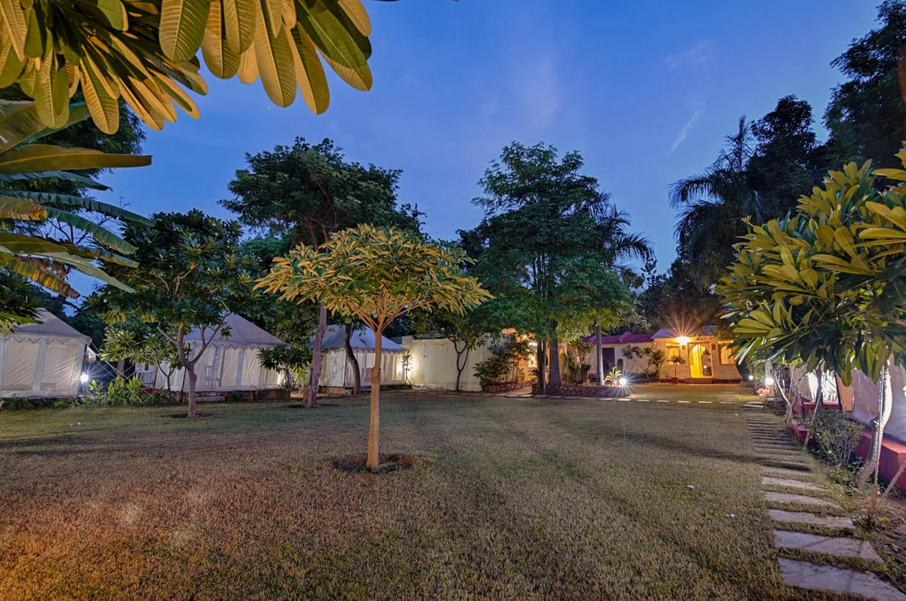Garden view in Ranthambore Tiger Resort