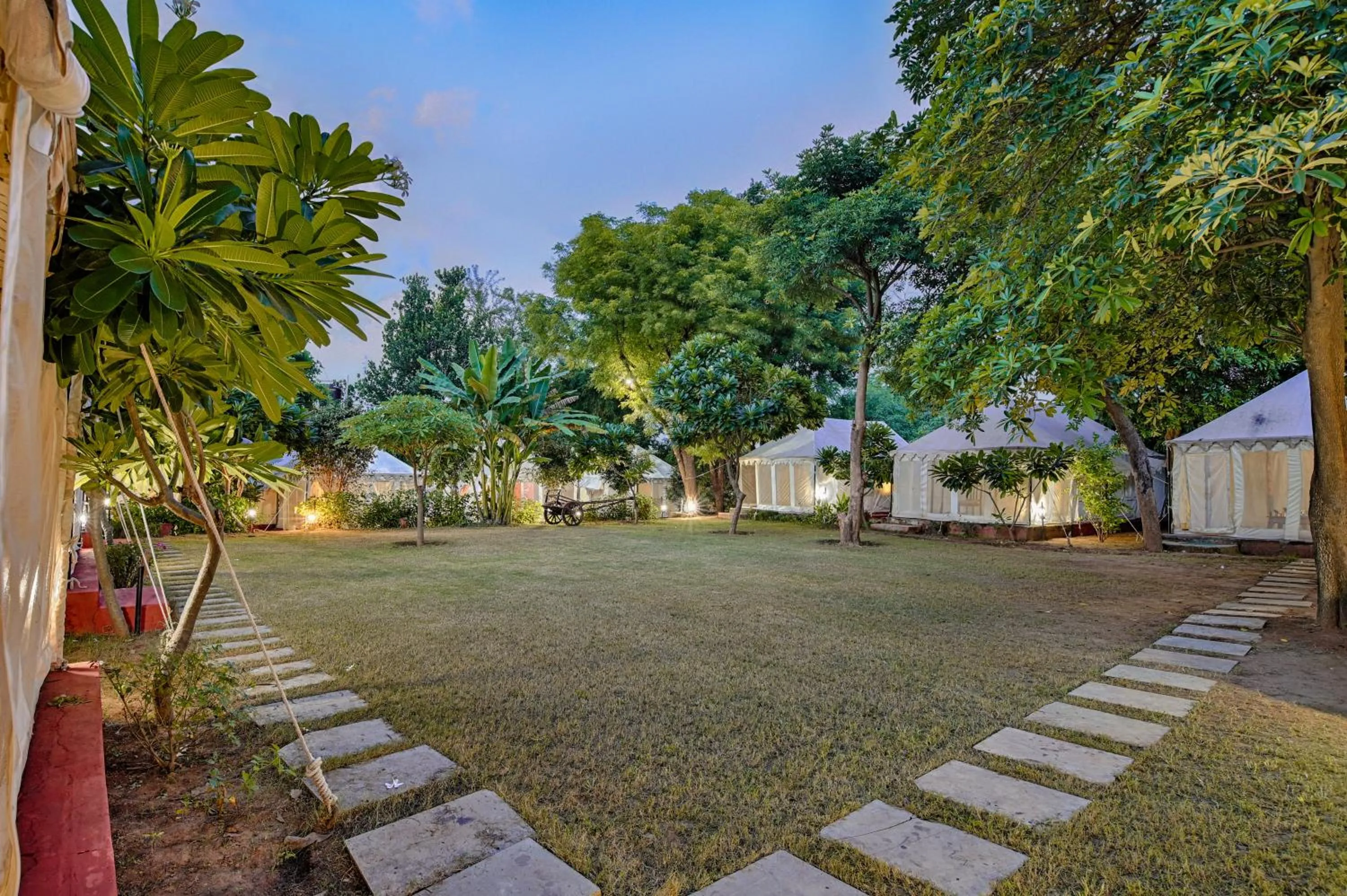 Garden view in Ranthambore Tiger Resort
