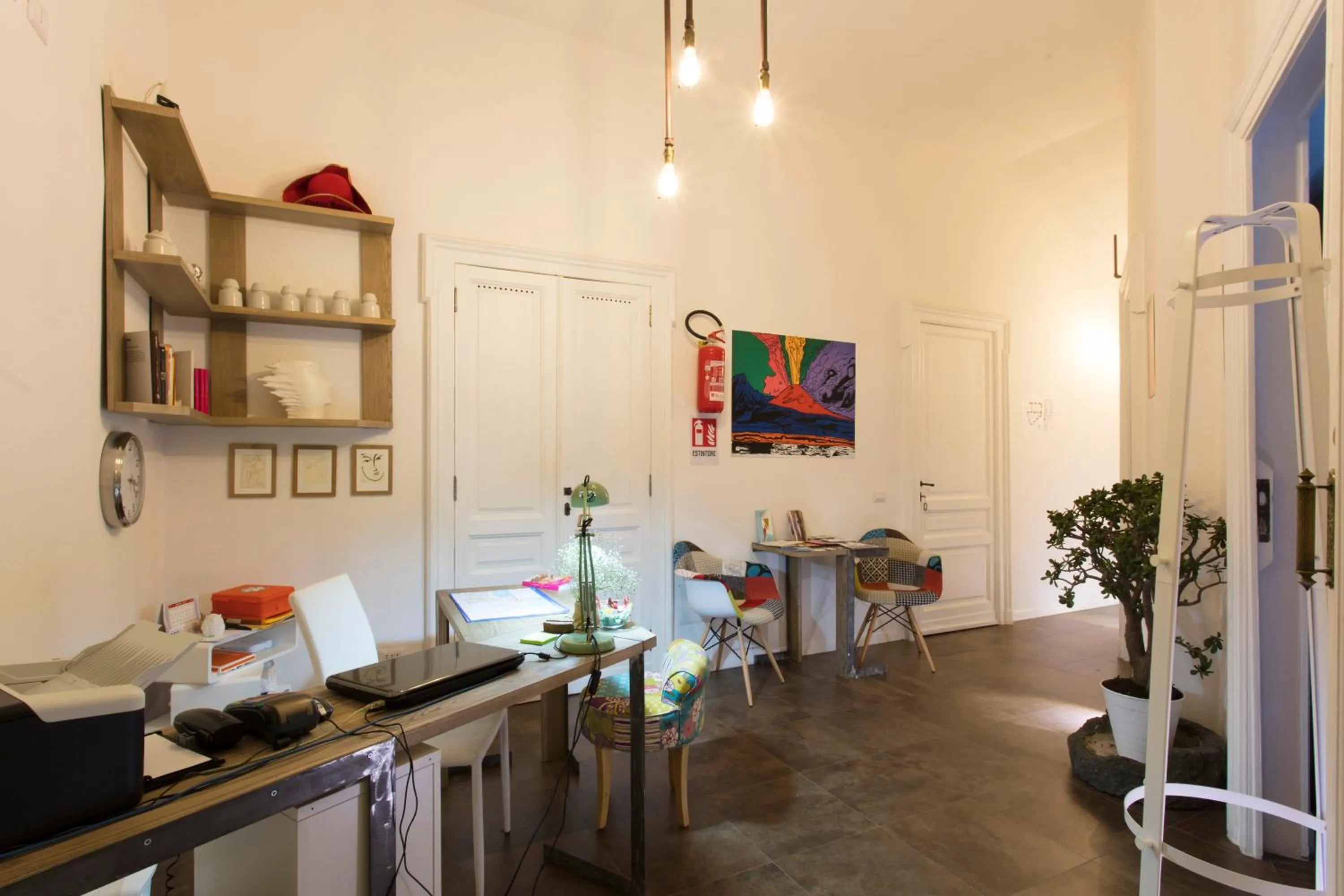 Lobby or reception in B&B A Durmì