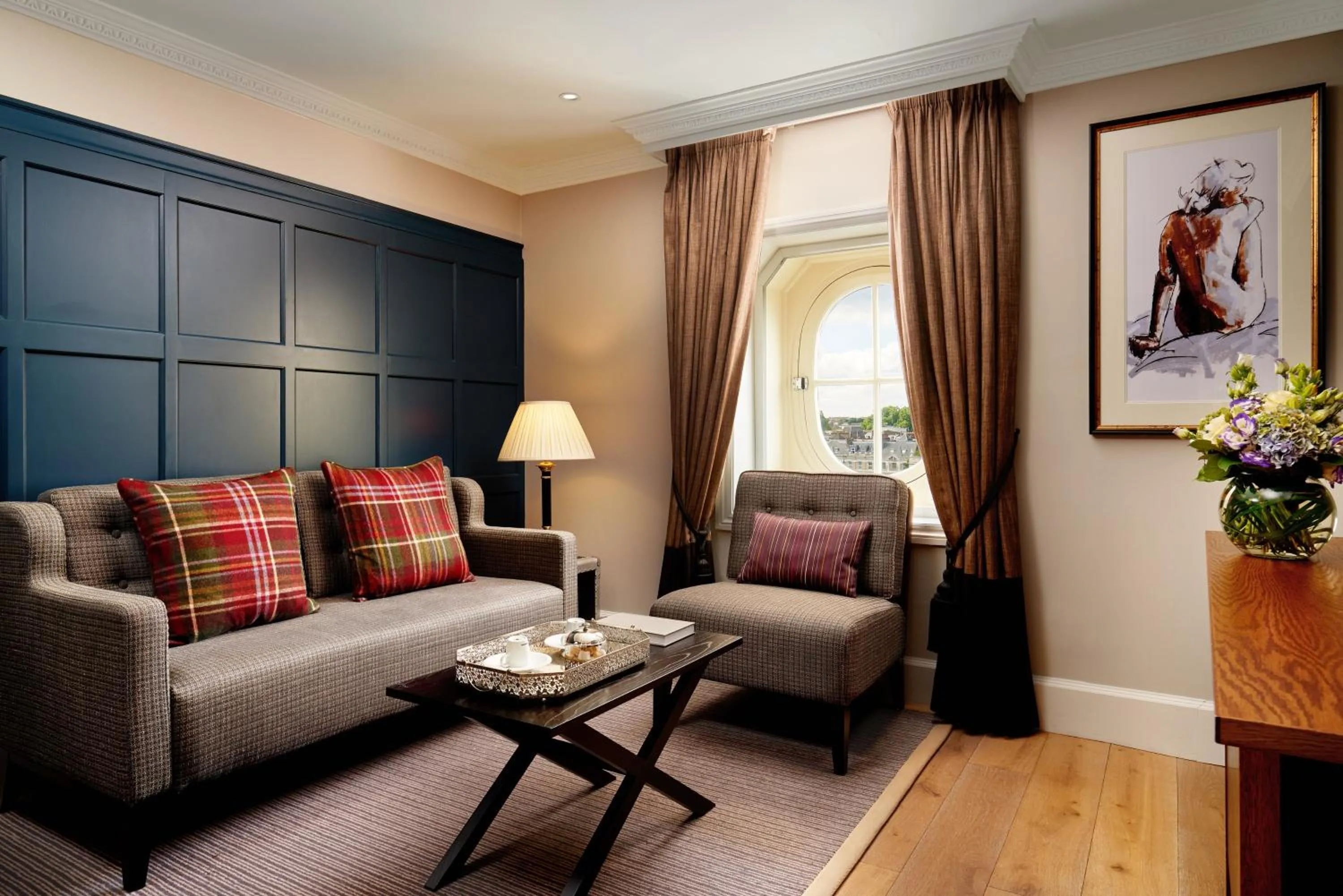 Seating area in The Bailey's Hotel London Kensington