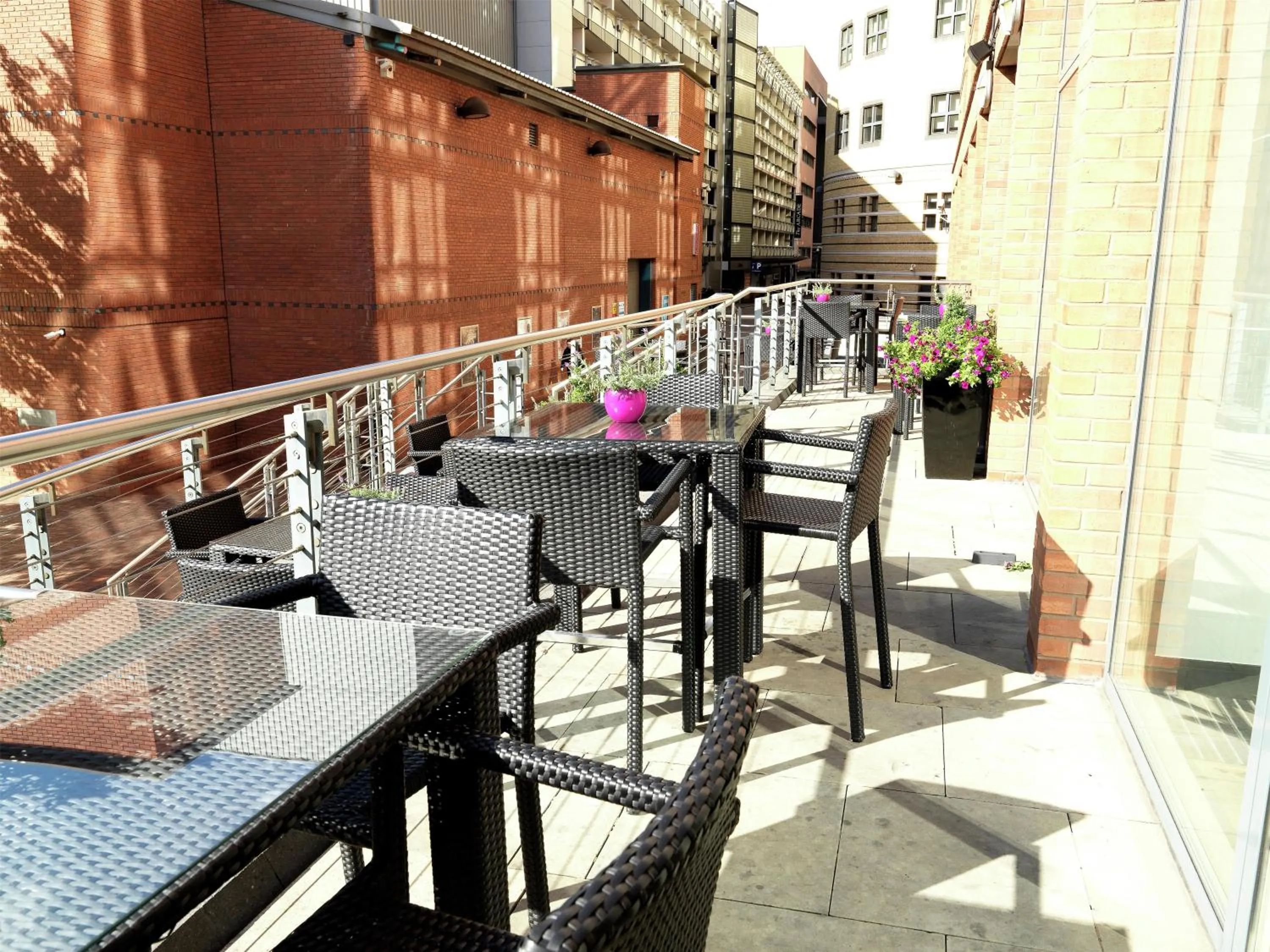 Patio in Hilton Garden Inn Birmingham Brindley Place