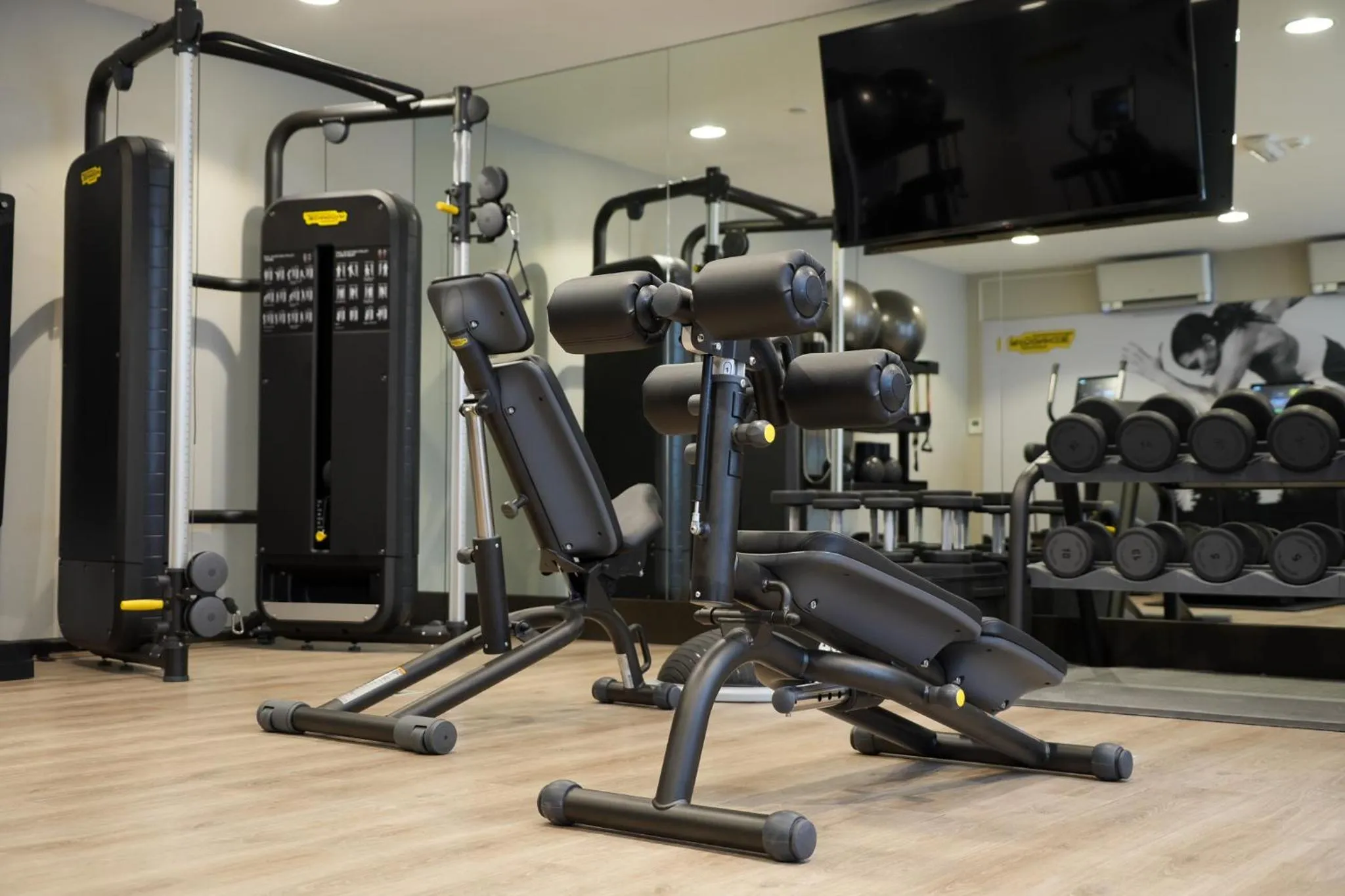 Fitness centre/facilities in DoubleTree By Hilton Brussels City