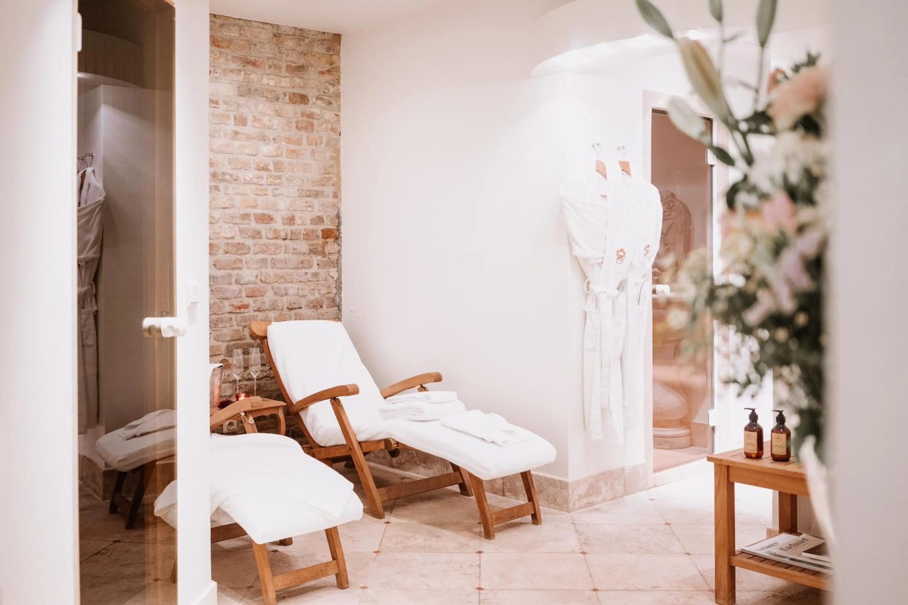 Sauna in Relais & Châteaux Hotel Heritage