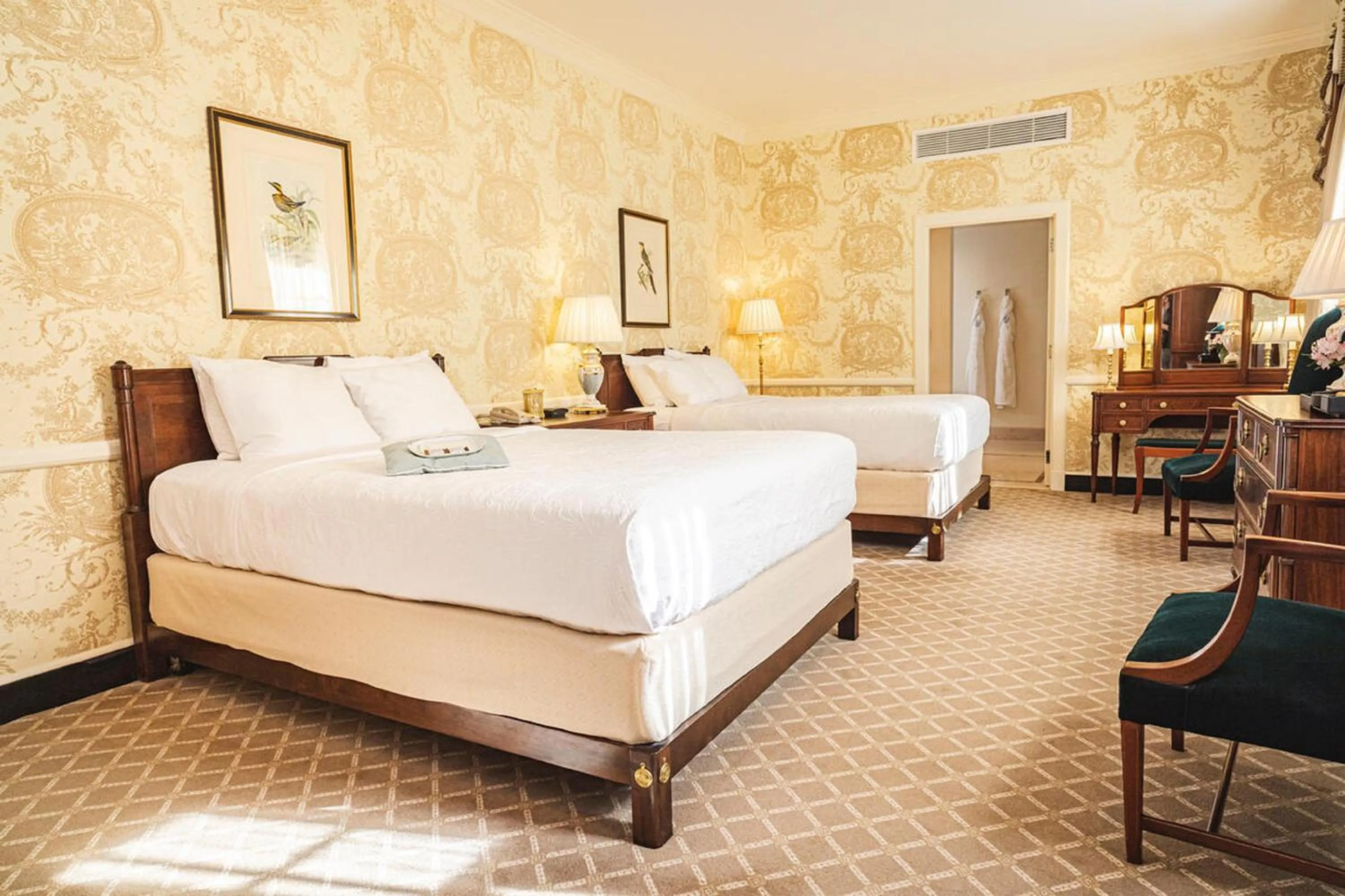 Bedroom, Bed in Williamsburg Inn, an official Colonial Williamsburg Hotel