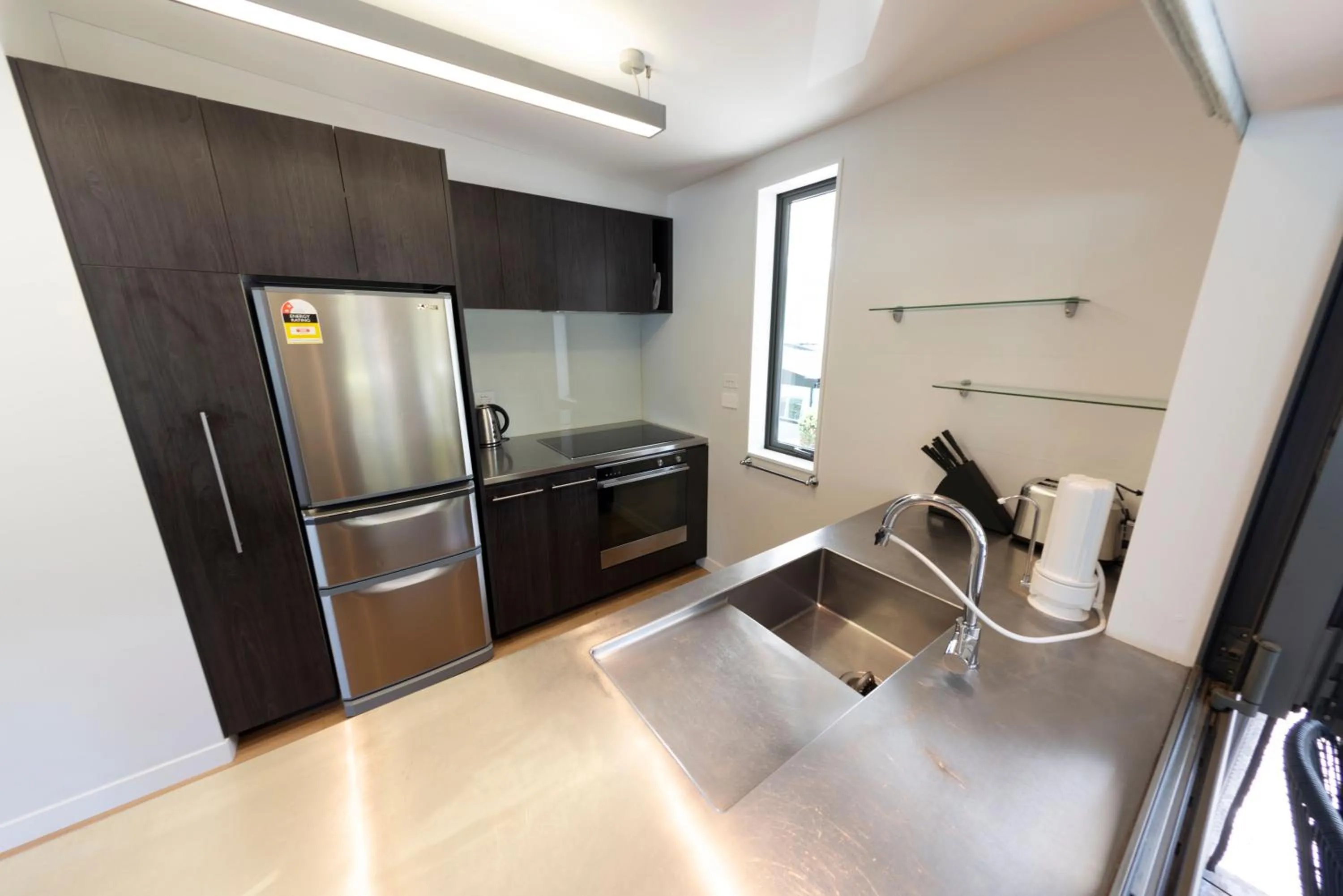 Kitchen or kitchenette in Kaiteriteri Recreation Reserve Apartments