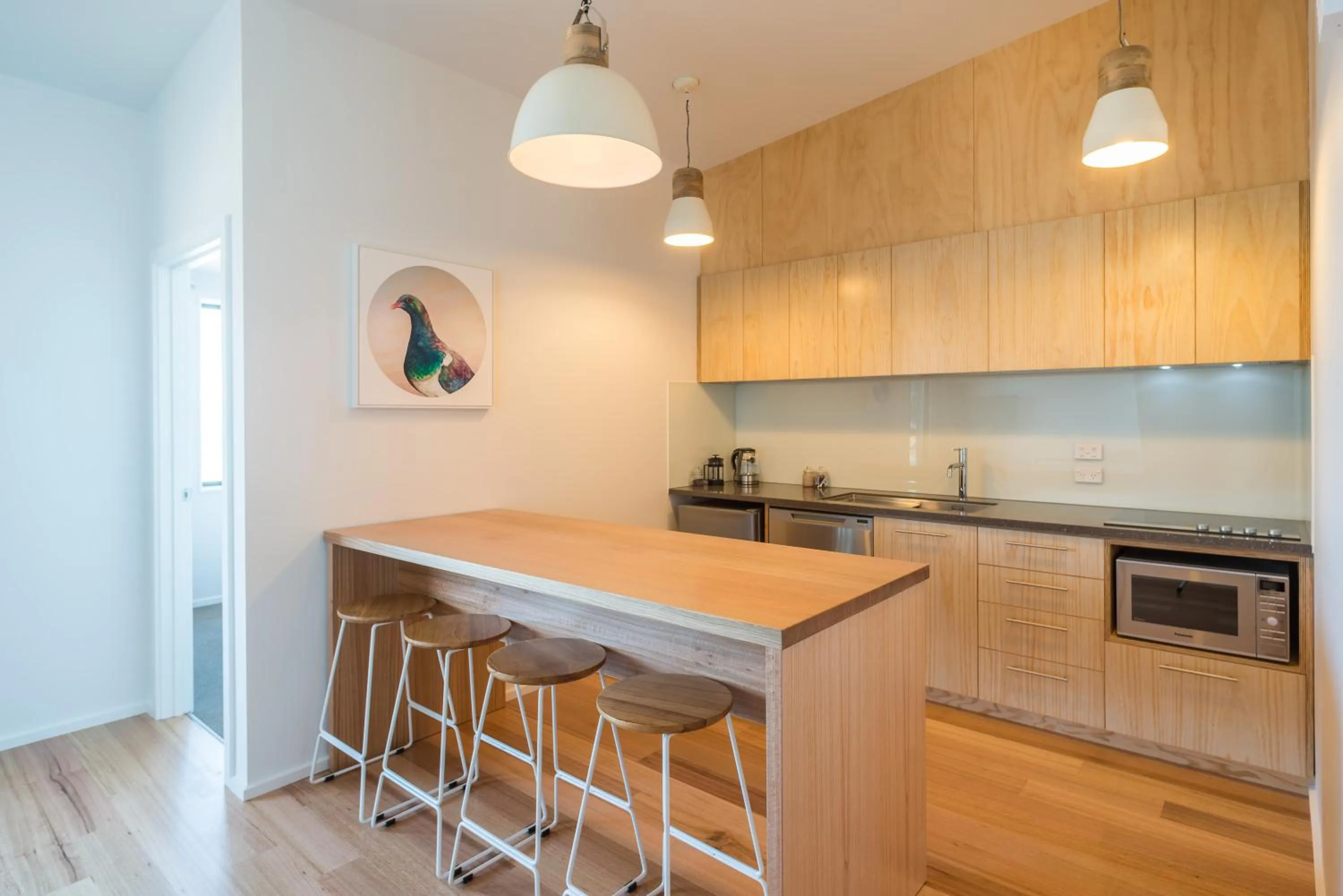 Kitchen or kitchenette in Kaiteriteri Recreation Reserve Apartments