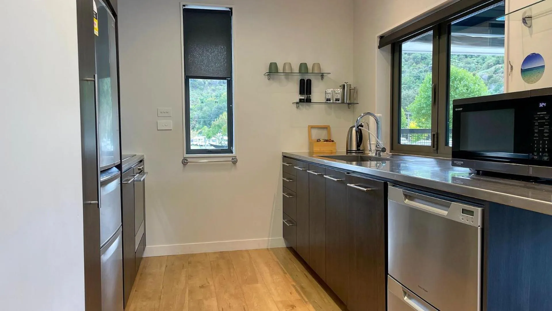 kitchen in Kaiteriteri Recreation Reserve Apartments