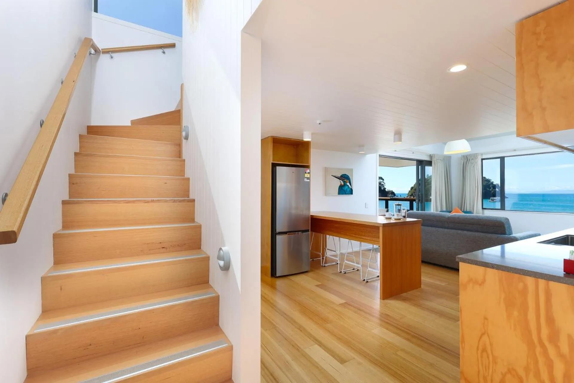 Kitchen or kitchenette in Kaiteriteri Recreation Reserve Apartments