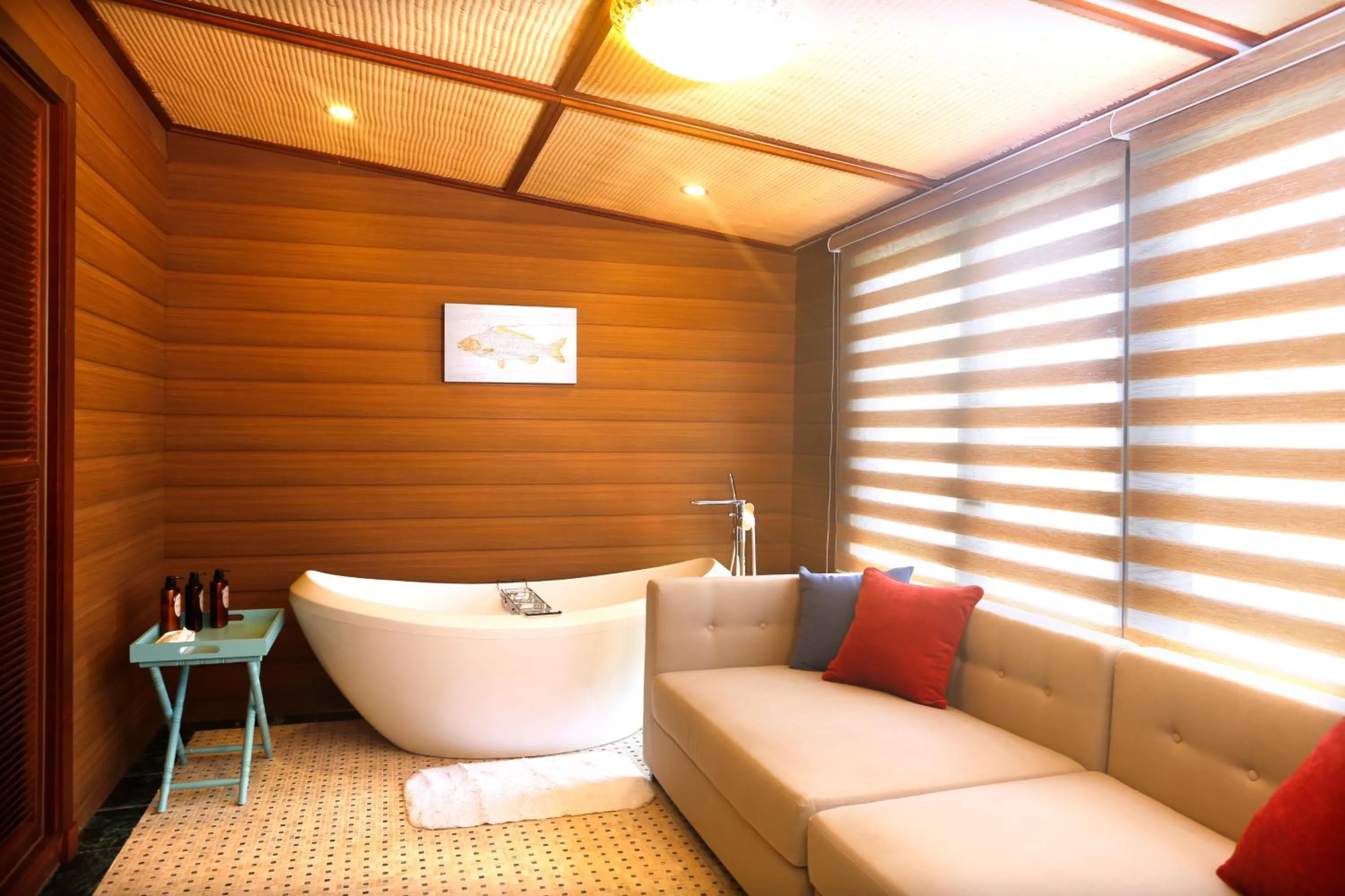 Bathroom in Shell Villa apartel resort