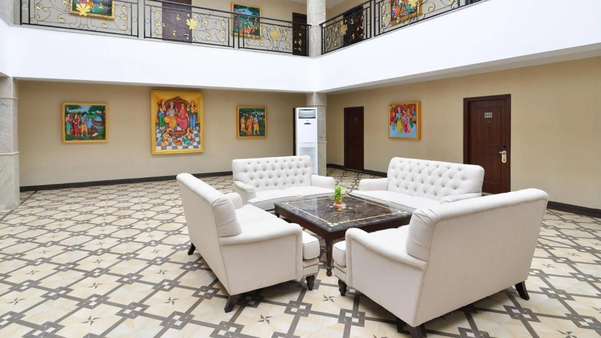 Seating area in Orchha Palace and Convention Centre