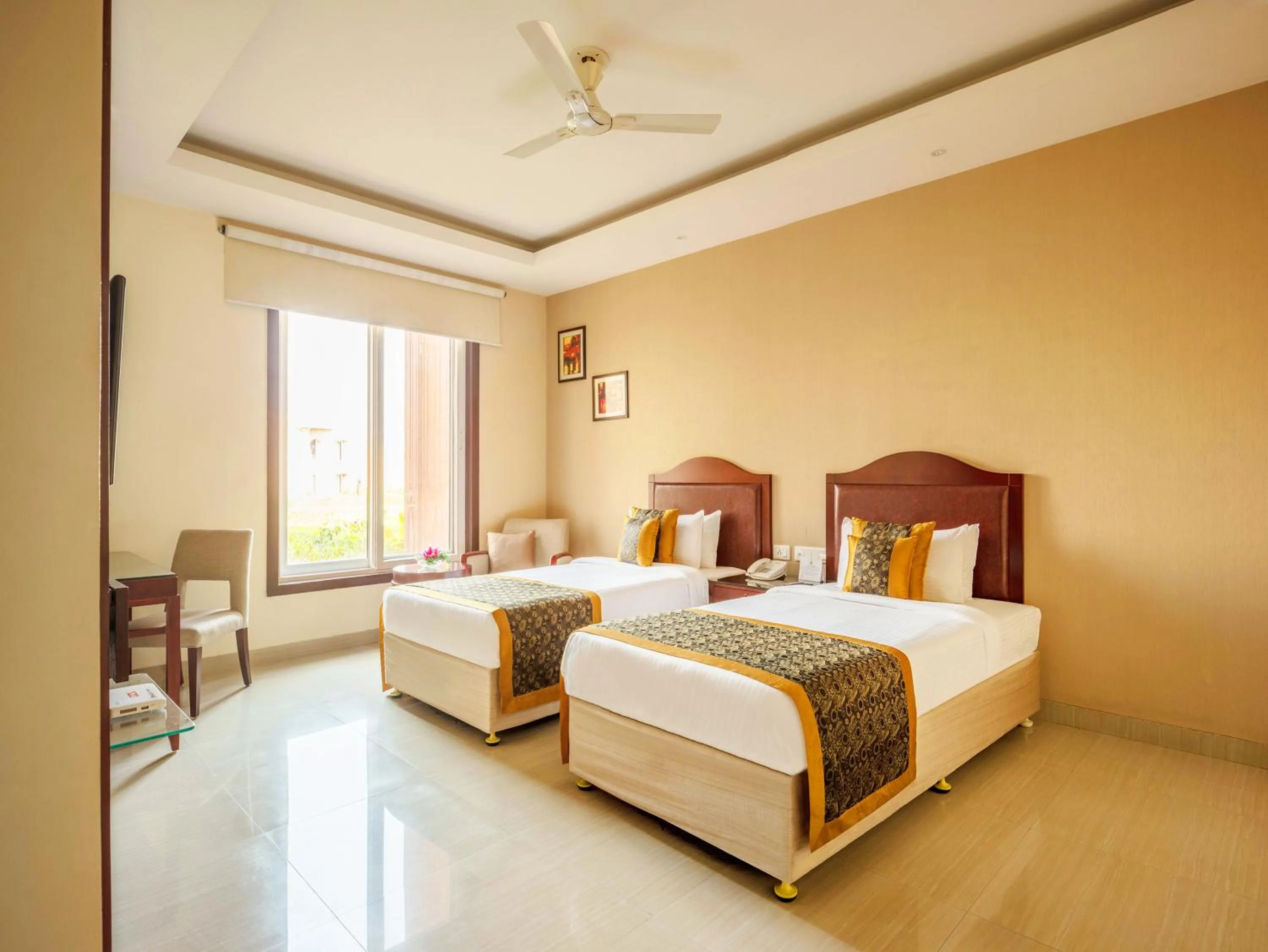 Bathroom, Bed in Orchha Palace and Convention Centre