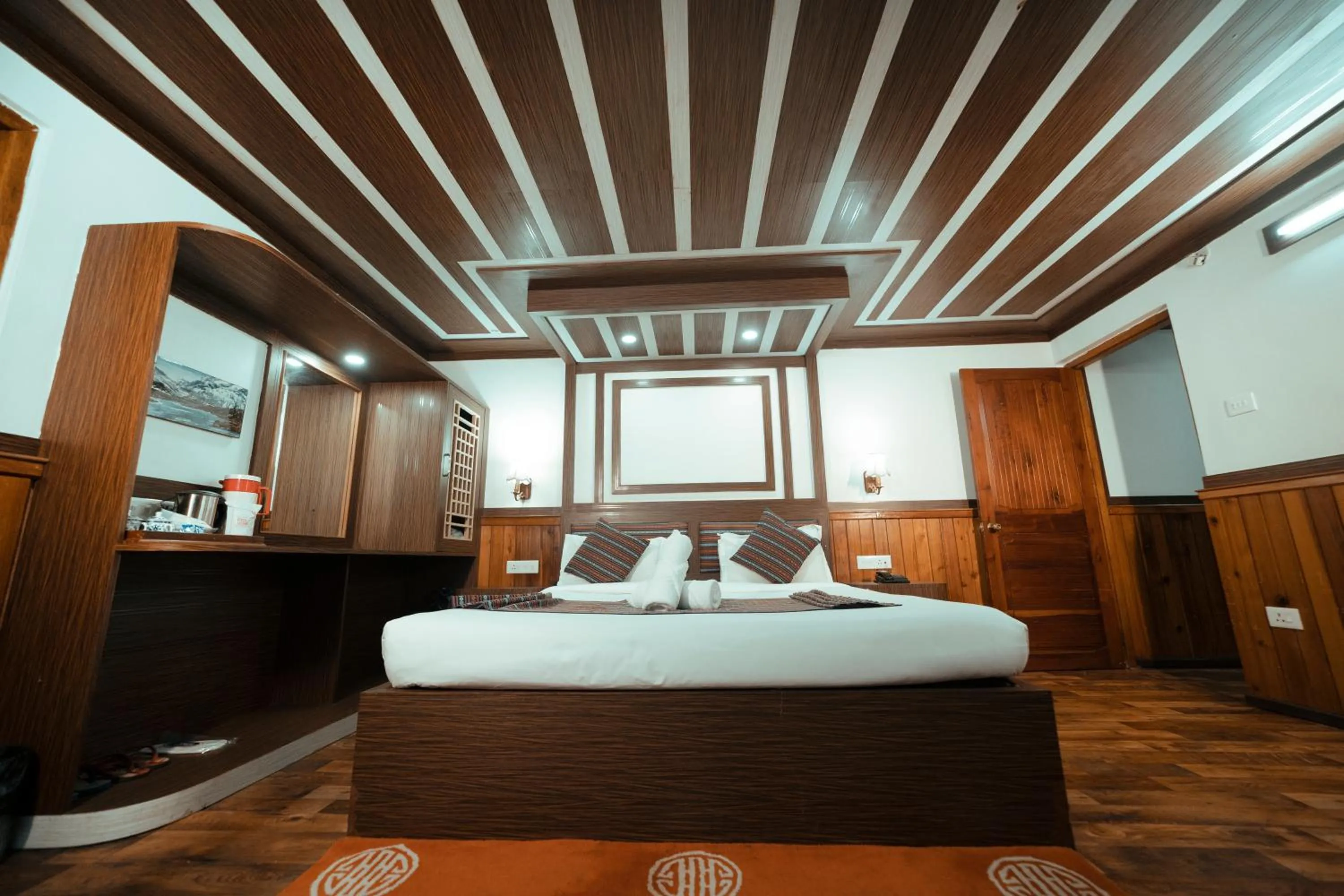 Bed in Yangthang Dzimkha Resort