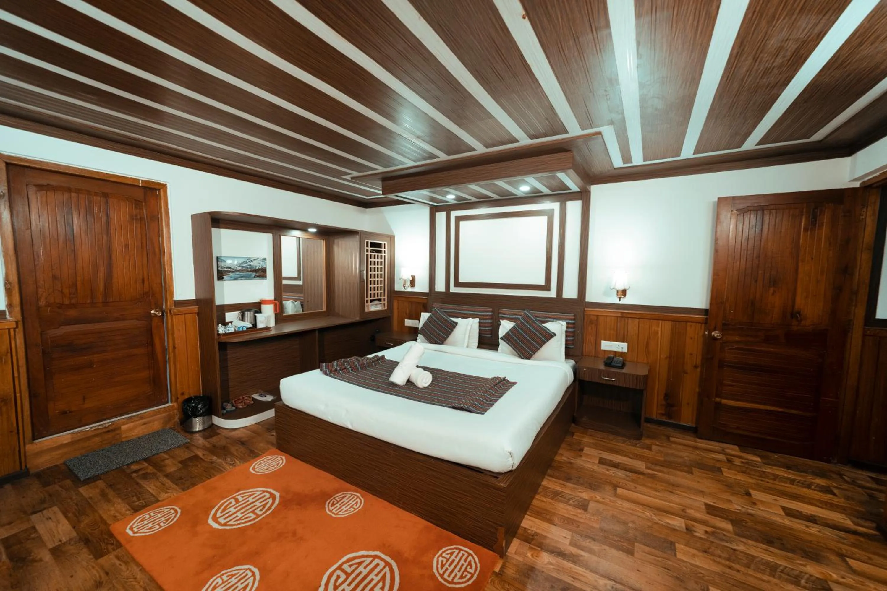 Bed in Yangthang Dzimkha Resort