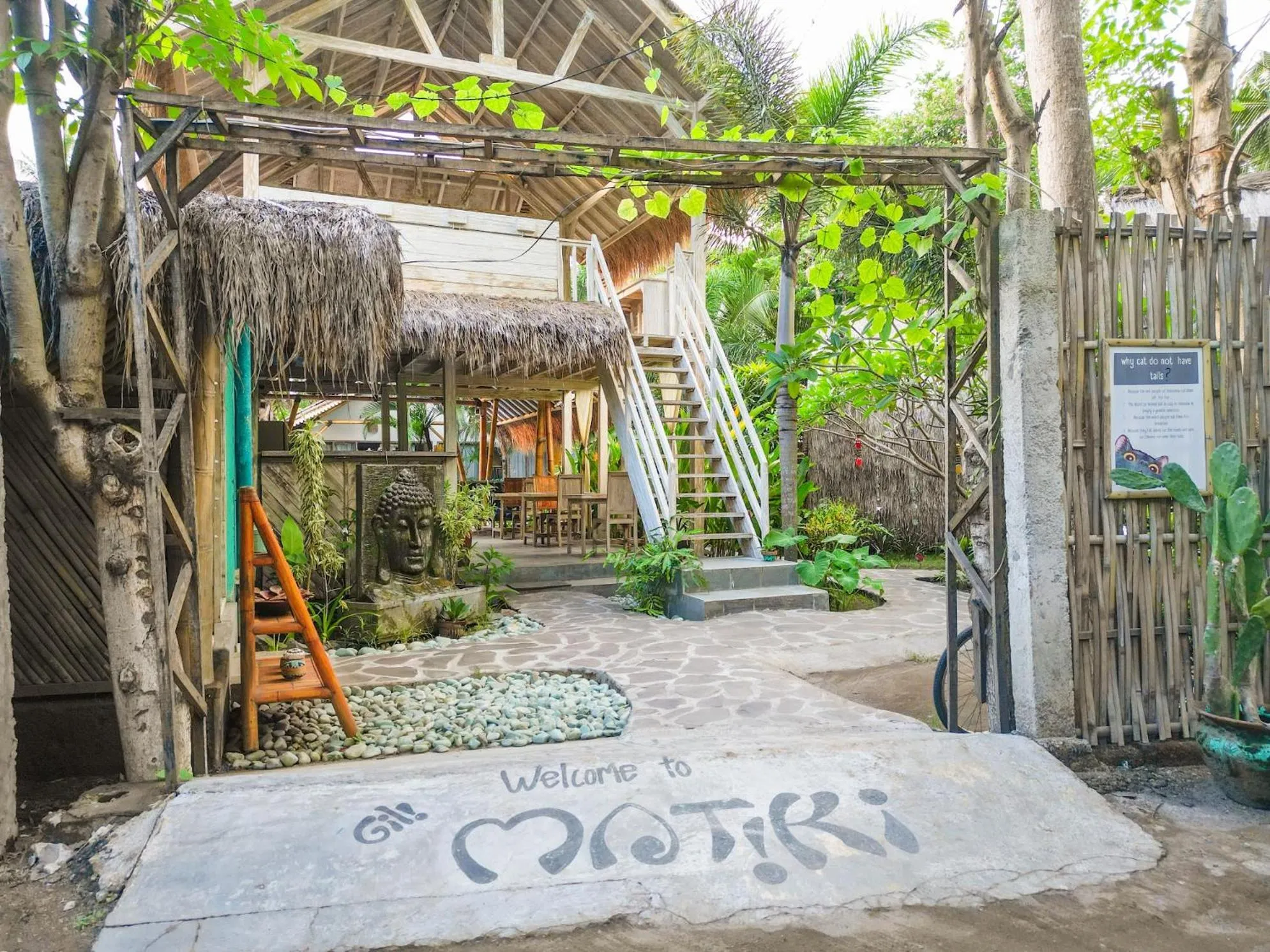 Facade/entrance in Gili Matiki