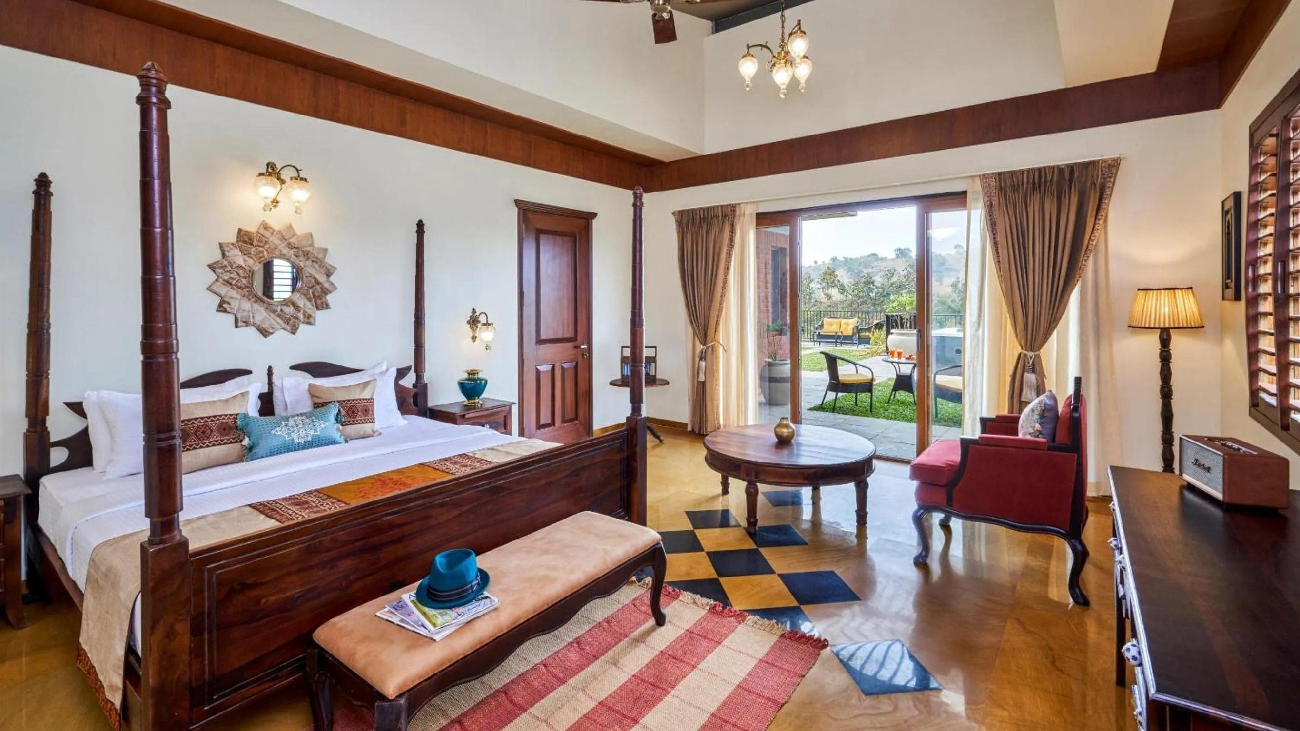 Bedroom, Bed in Grape County Eco Resort & Spa, Nashik