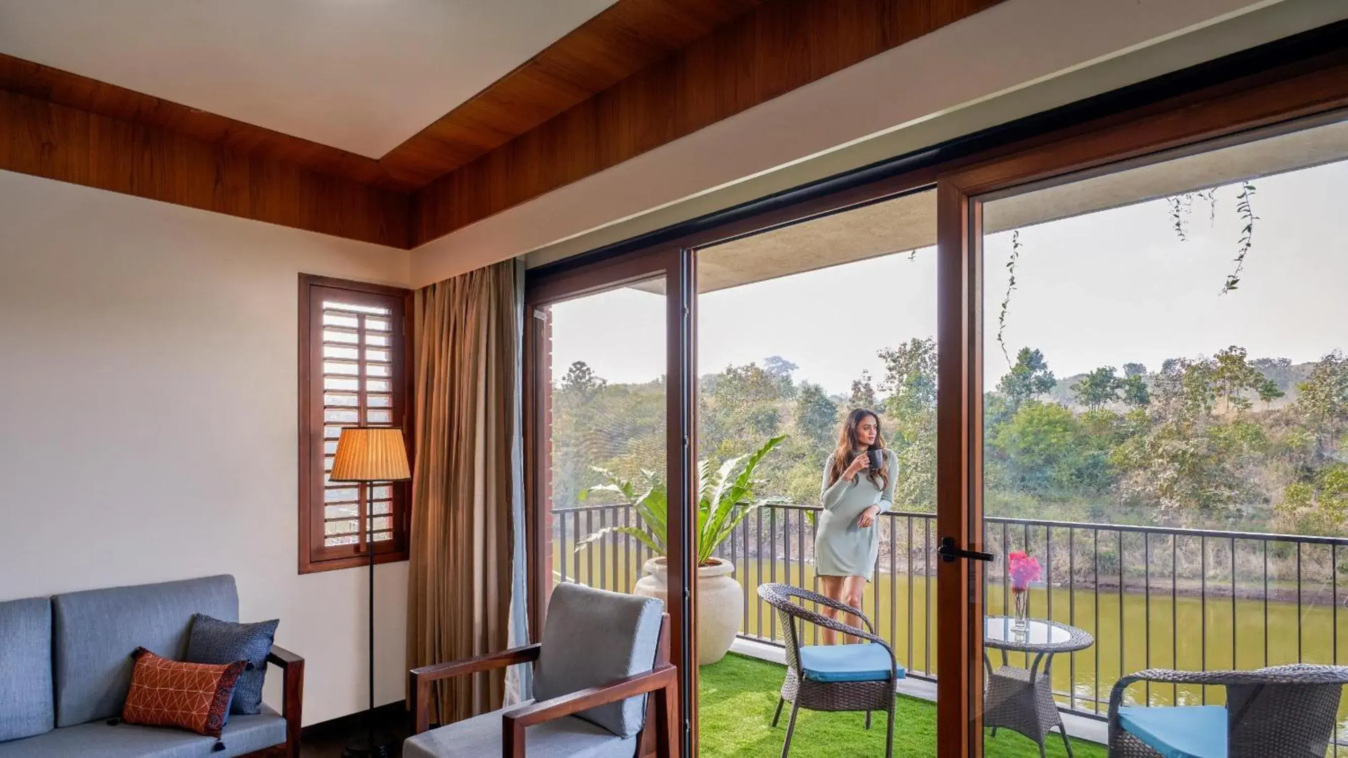 Patio Lake Side Condos in Grape County Eco Resort & Spa, Nashik Patio Lake Side Condos in Grape County Eco Resort & Spa, Nashik