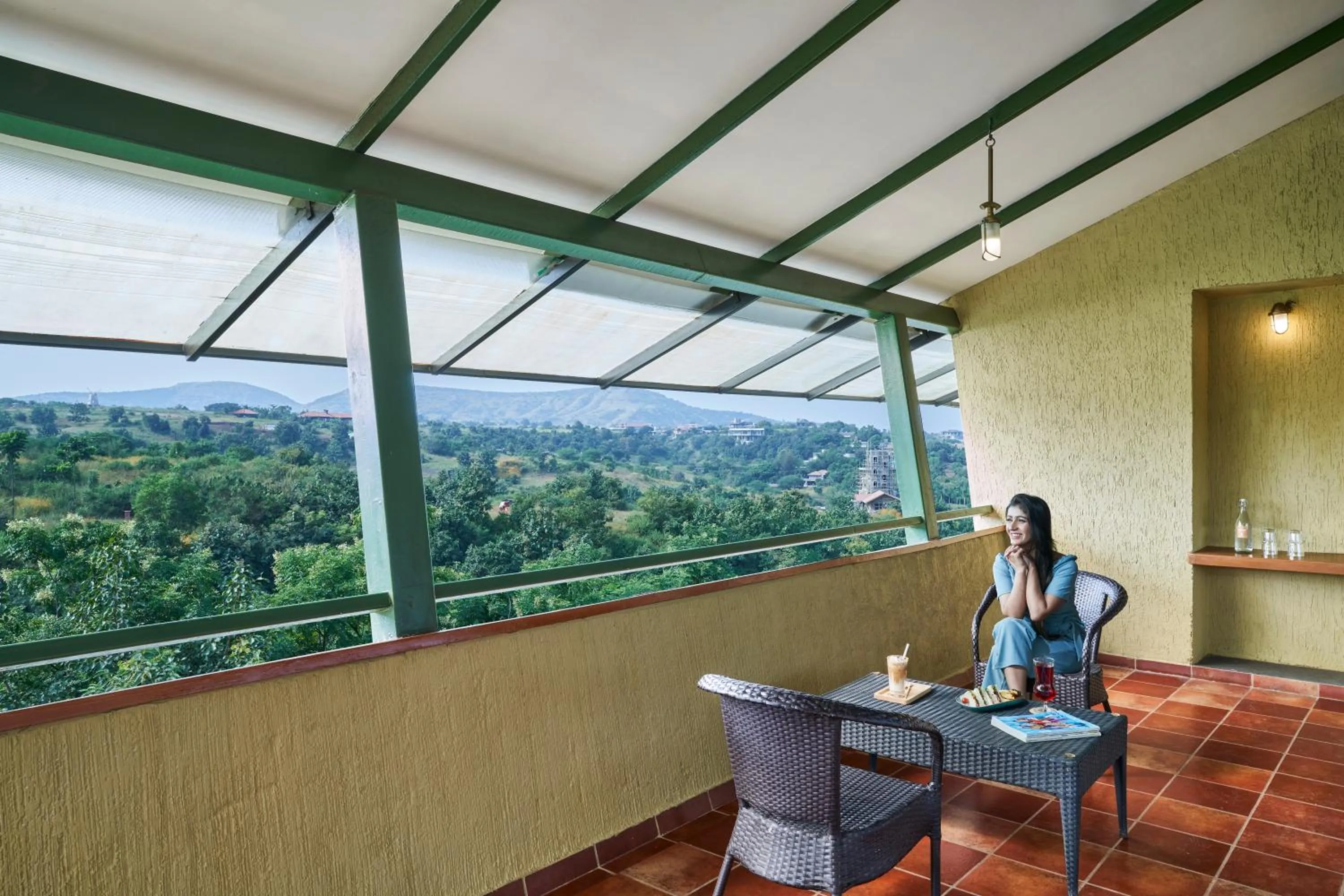Balcony/Terrace in Grape County Eco Resort & Spa, Nashik