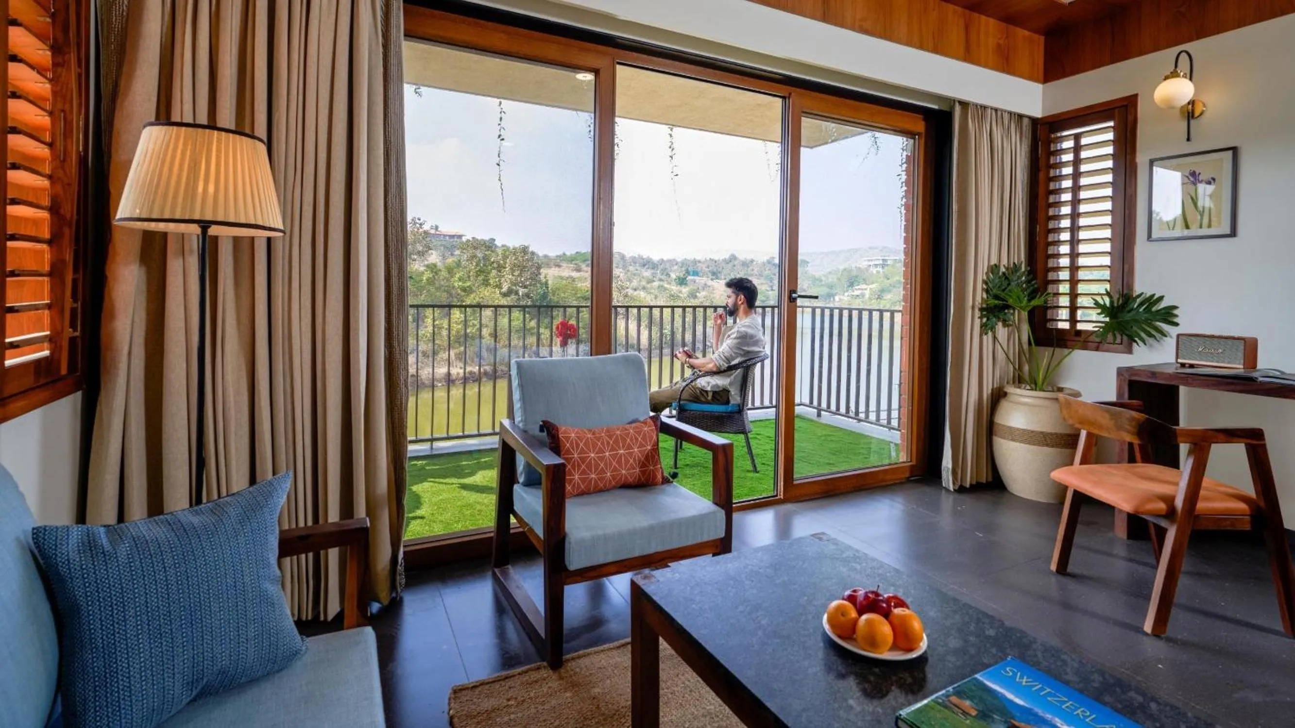 Balcony/Terrace in Grape County Eco Resort & Spa, Nashik