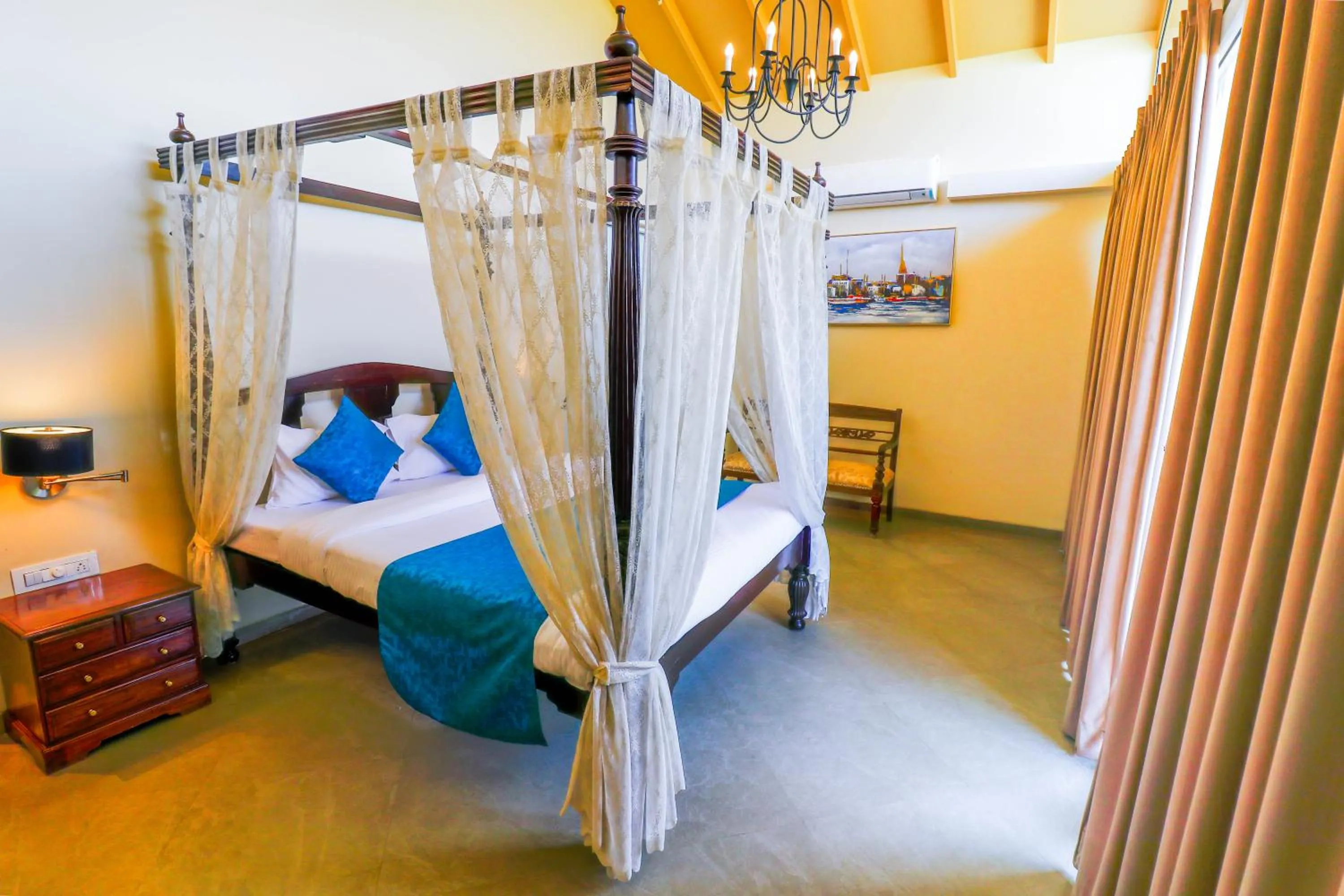 Bed in Grape County Eco Resort & Spa, Nashik