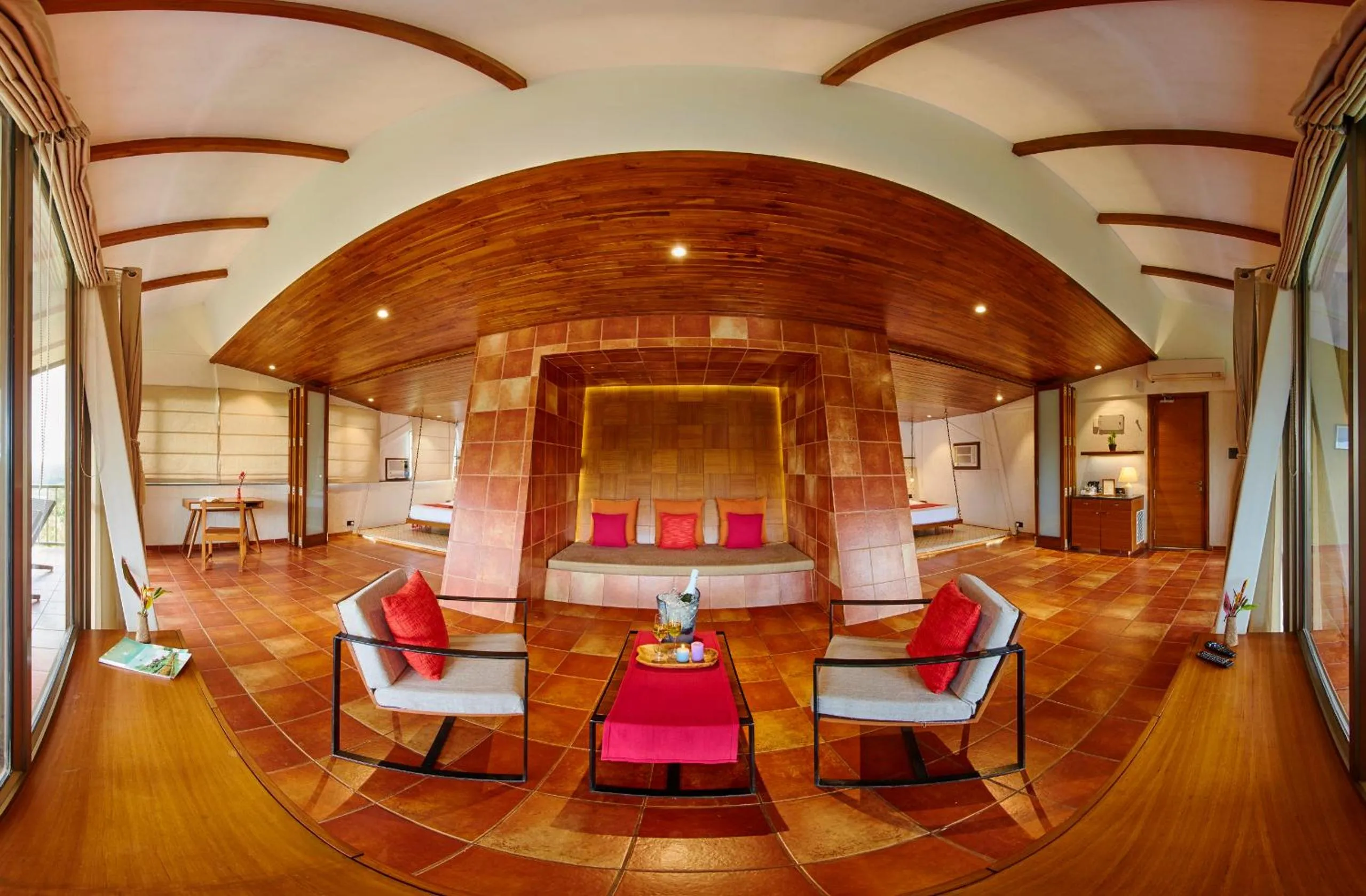 Living room in Grape County Eco Resort & Spa, Nashik