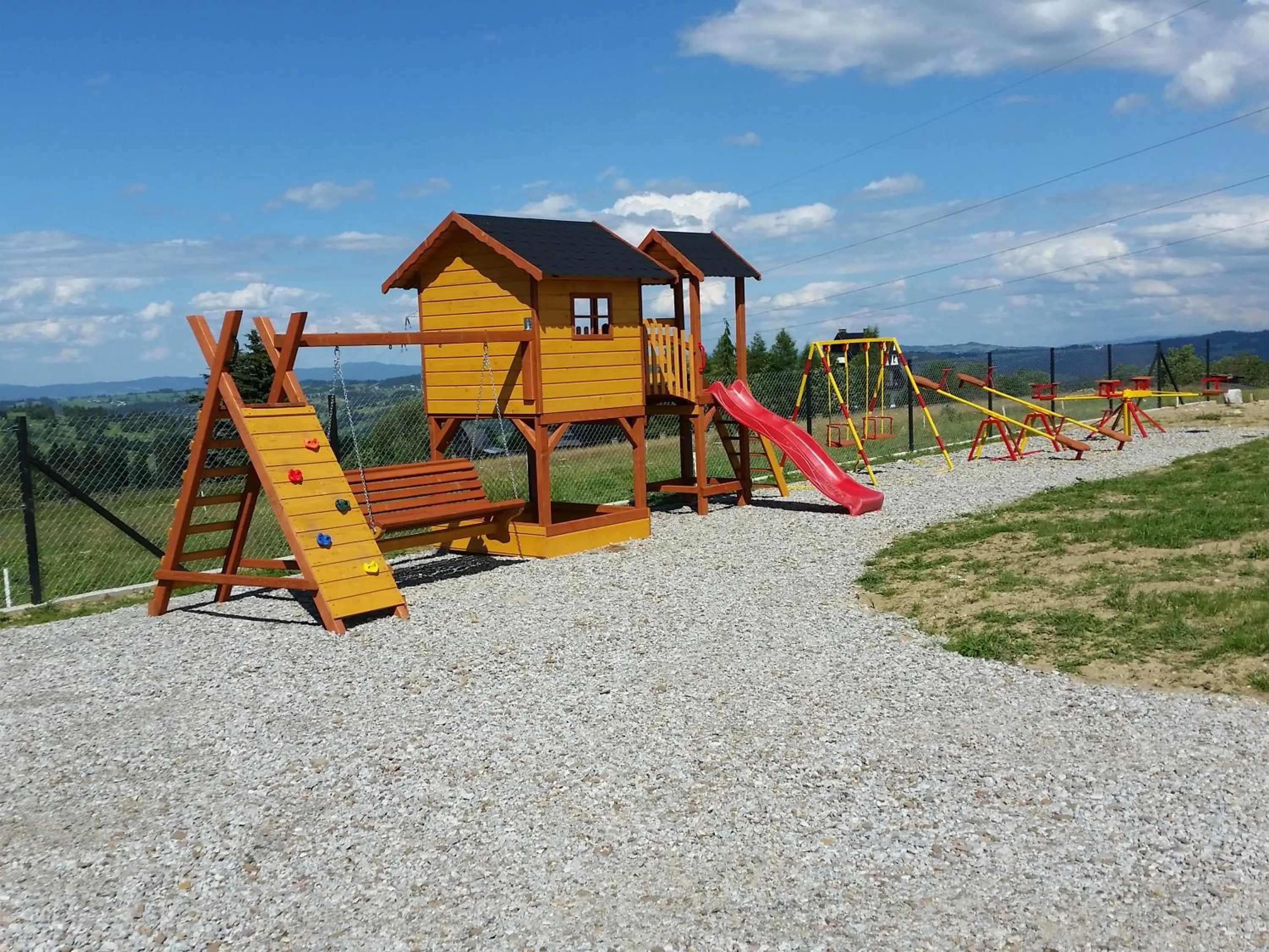 Children play ground in Dom Wczasowy Na Szczycie