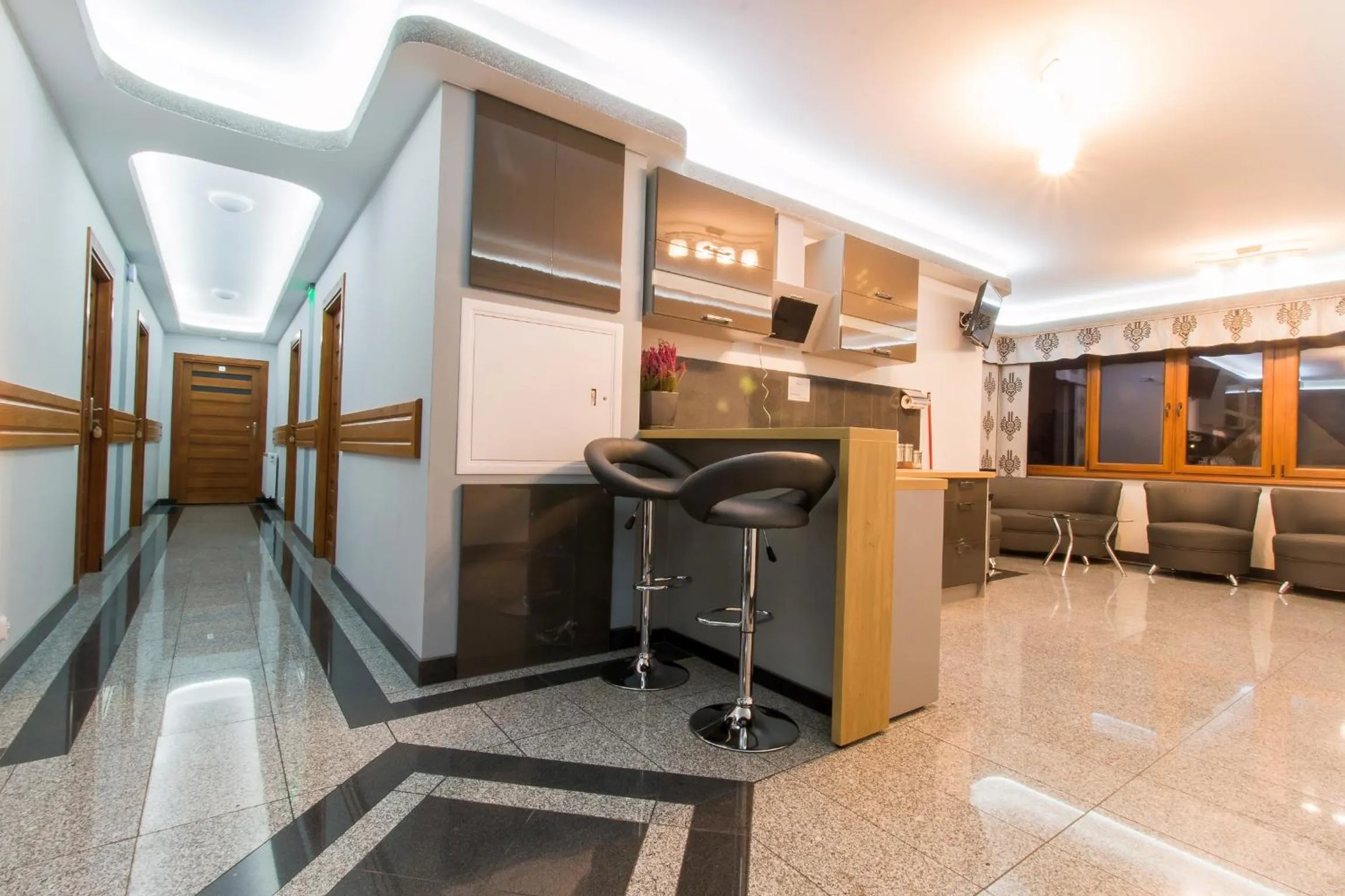 Communal kitchen in Dom Wczasowy Na Szczycie