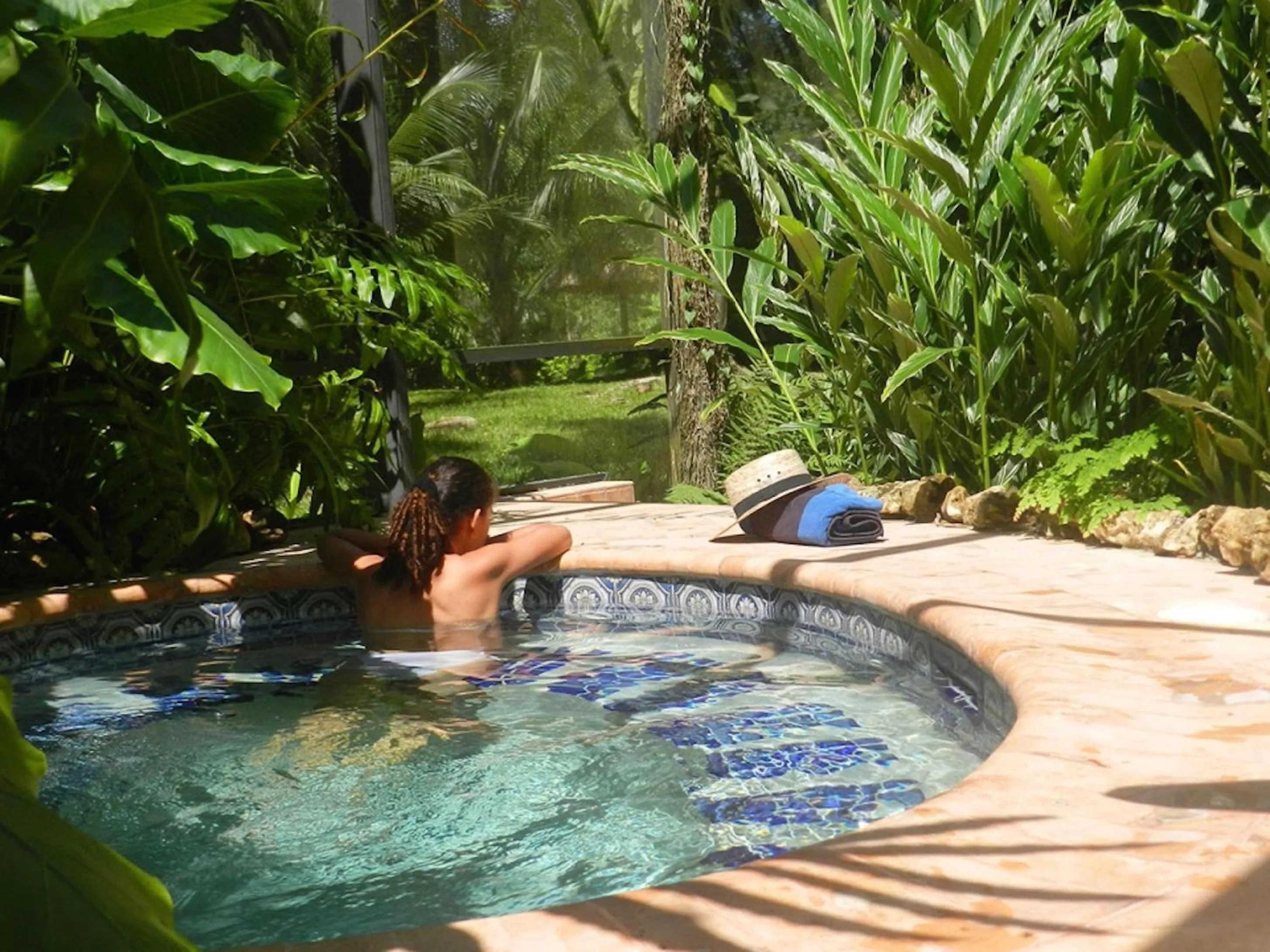 Swimming pool in Chan Chich Lodge