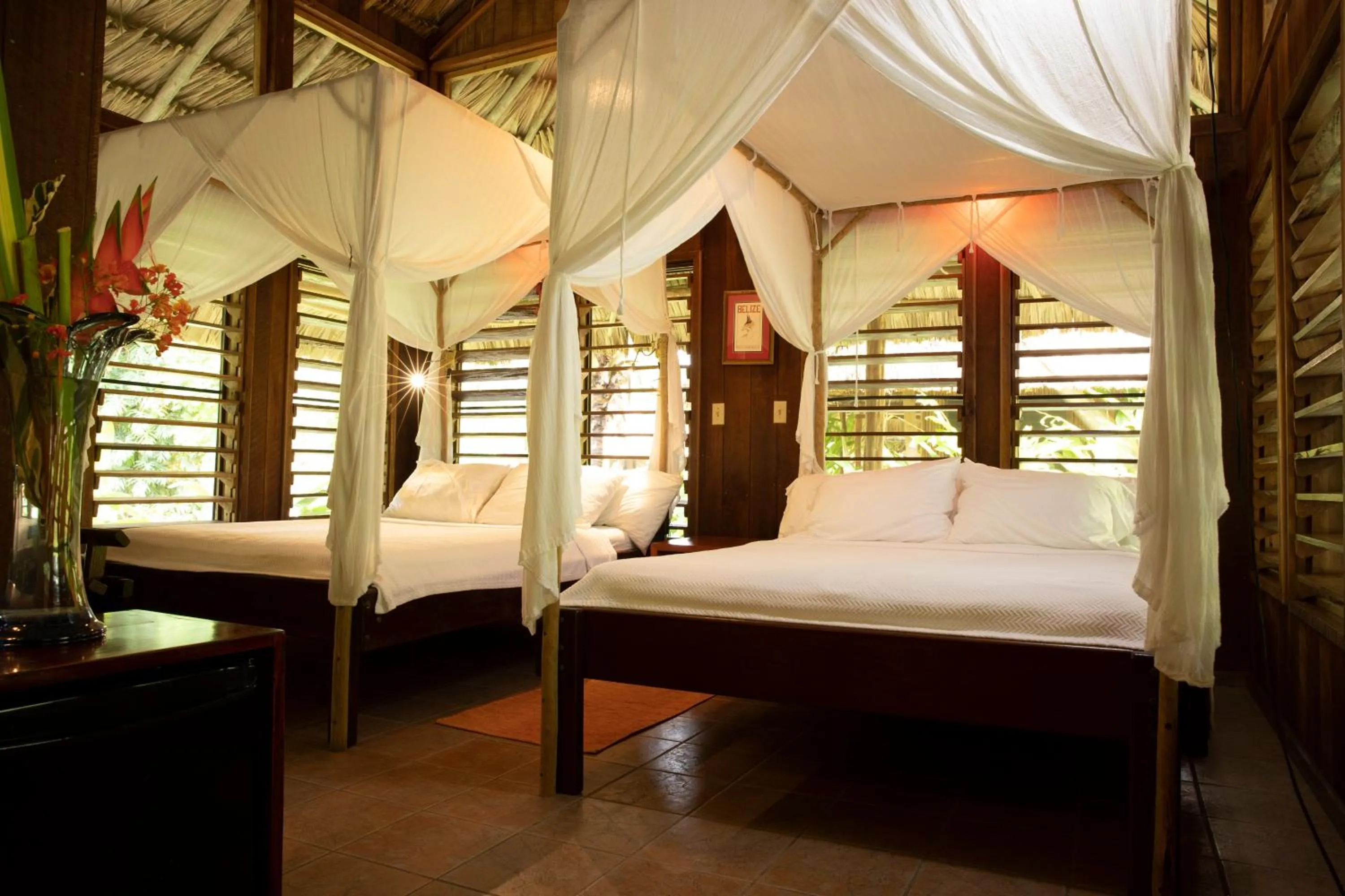 Bedroom, Bed in Chan Chich Lodge