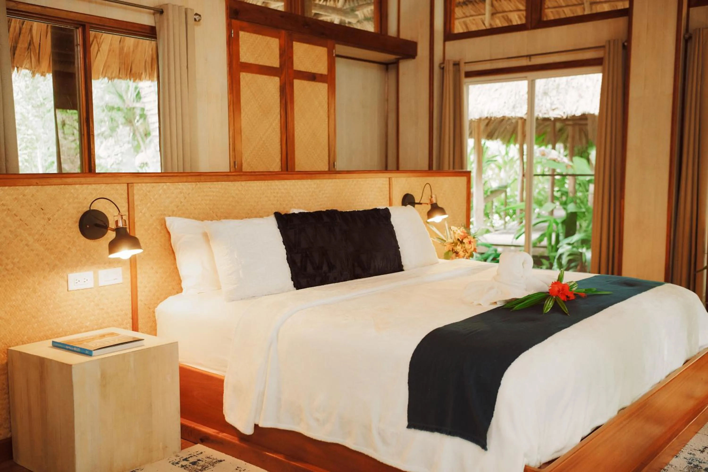 Bedroom, Bed in Chan Chich Lodge