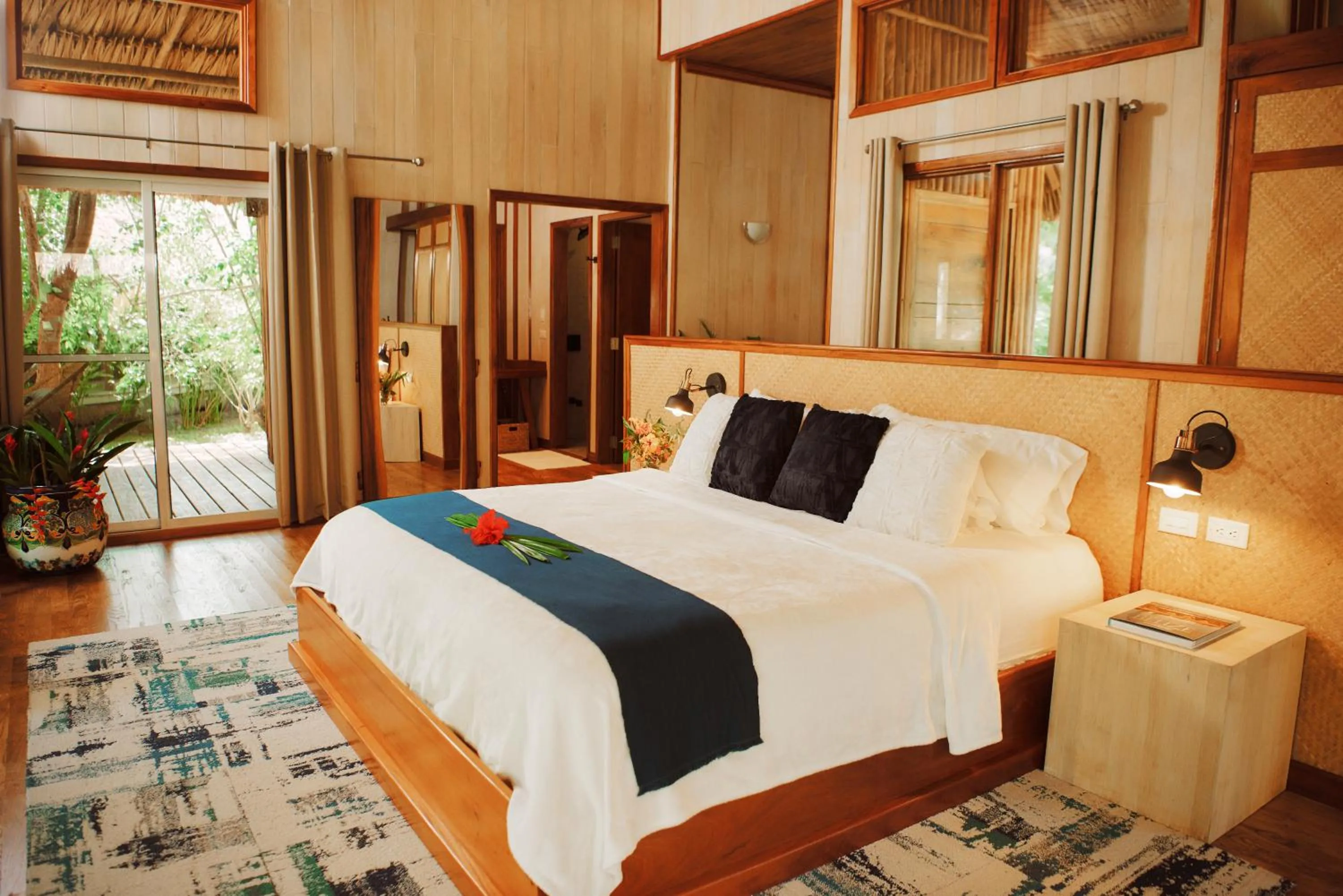 Bedroom, Bed in Chan Chich Lodge