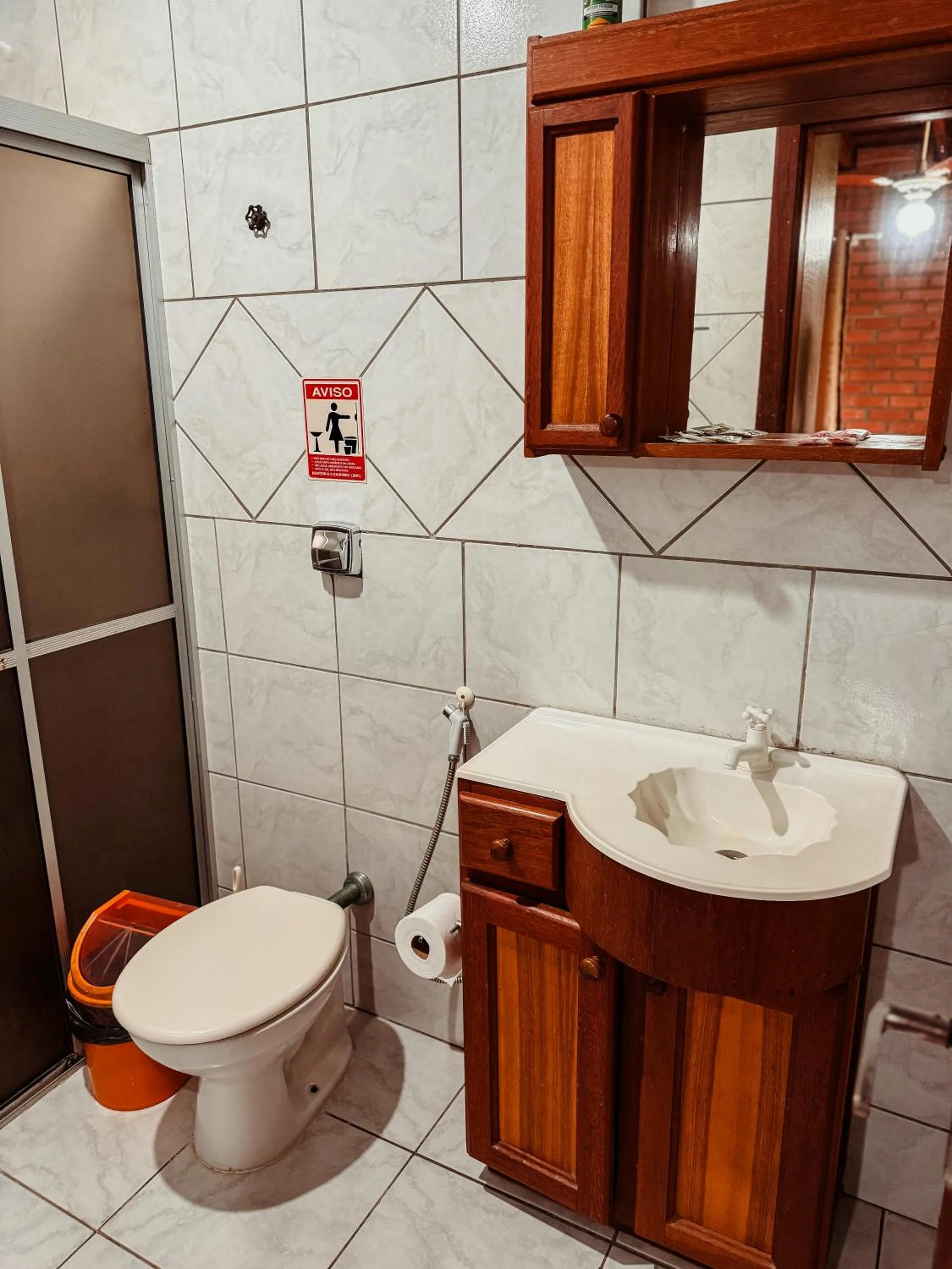 Bathroom in Pousada Nosso Bosque