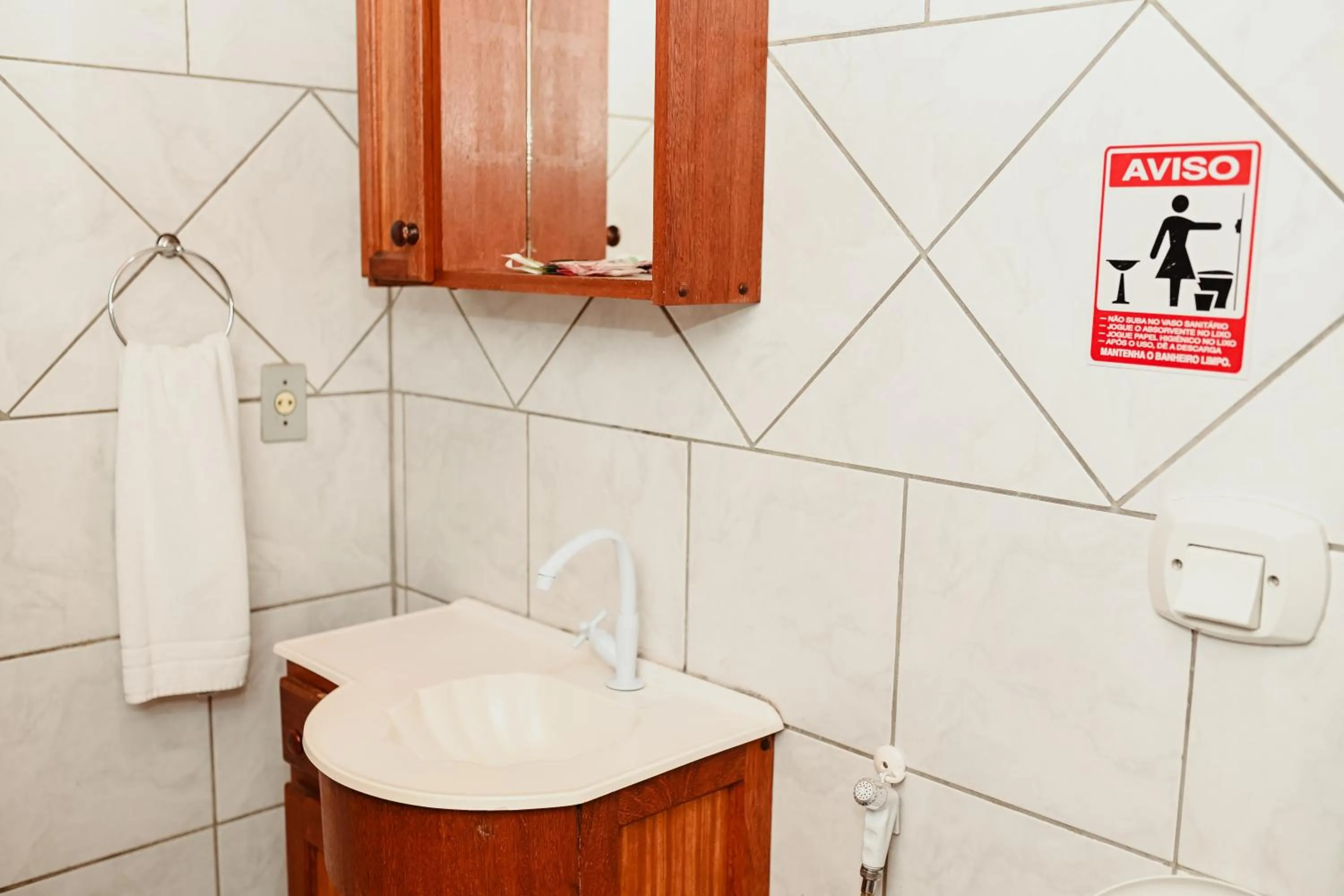 Bathroom in Pousada Nosso Bosque