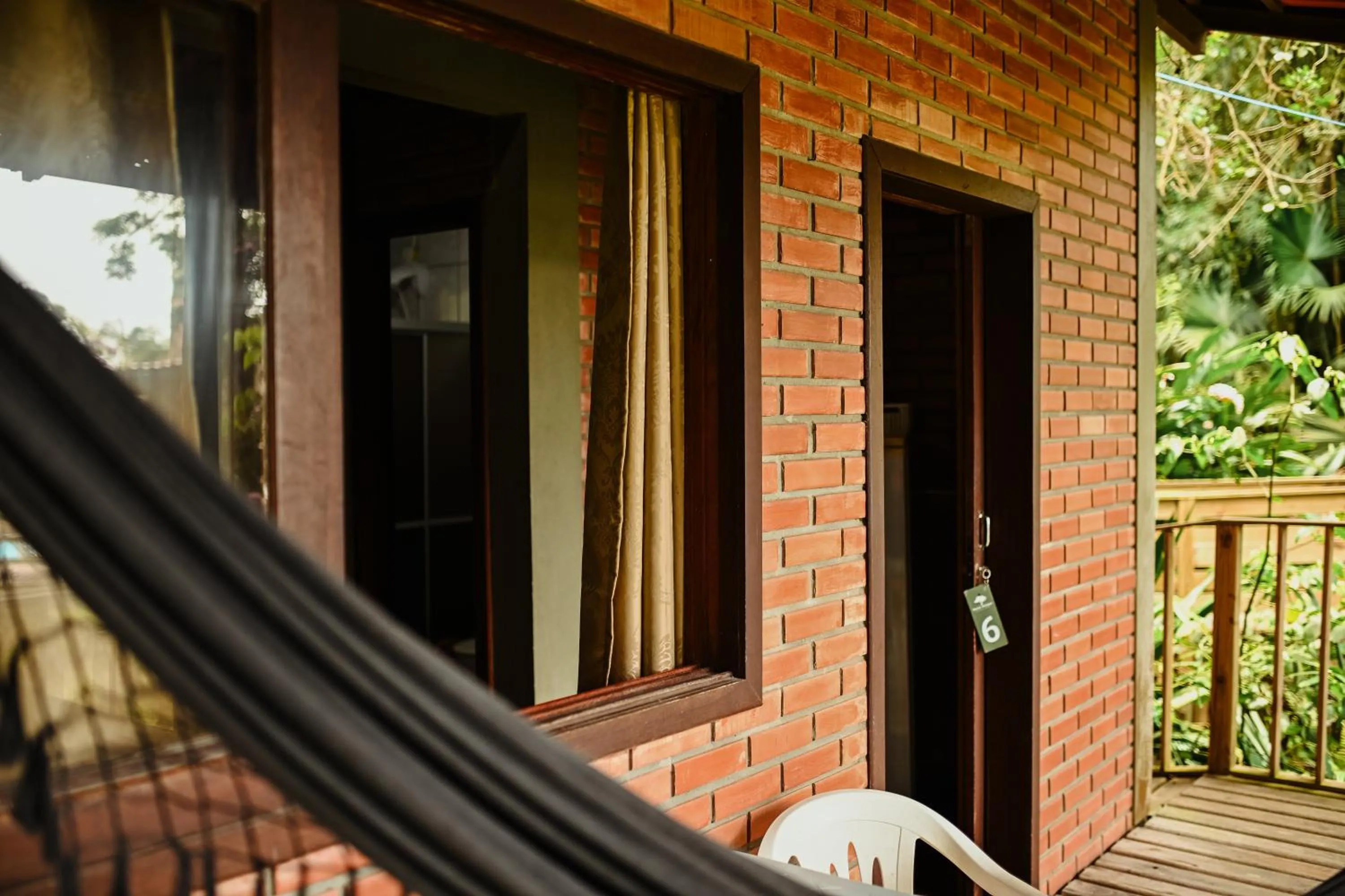 Balcony/Terrace in Pousada Nosso Bosque