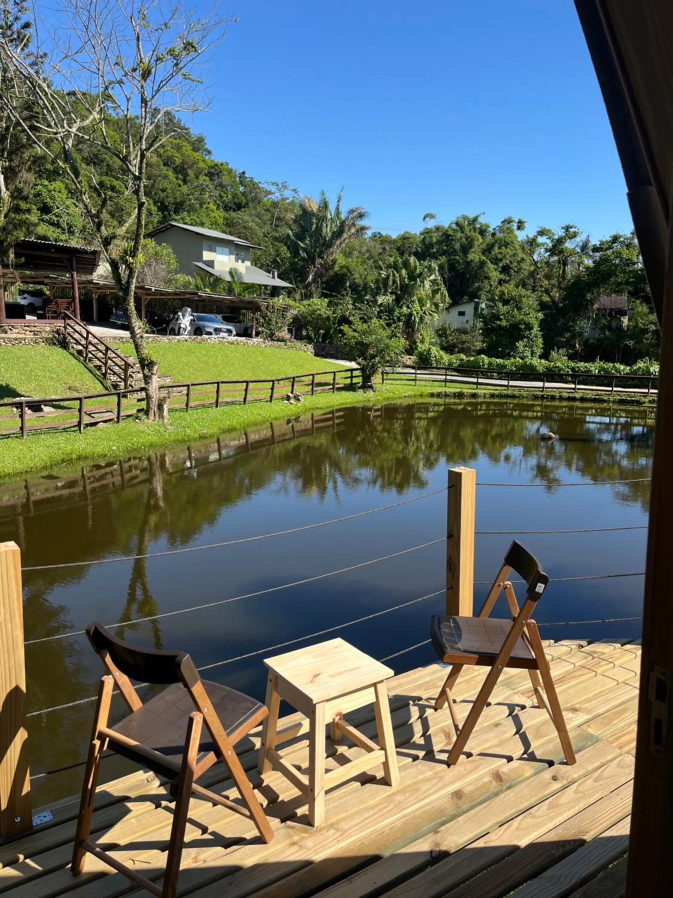 Lake view in Pousada Nosso Bosque