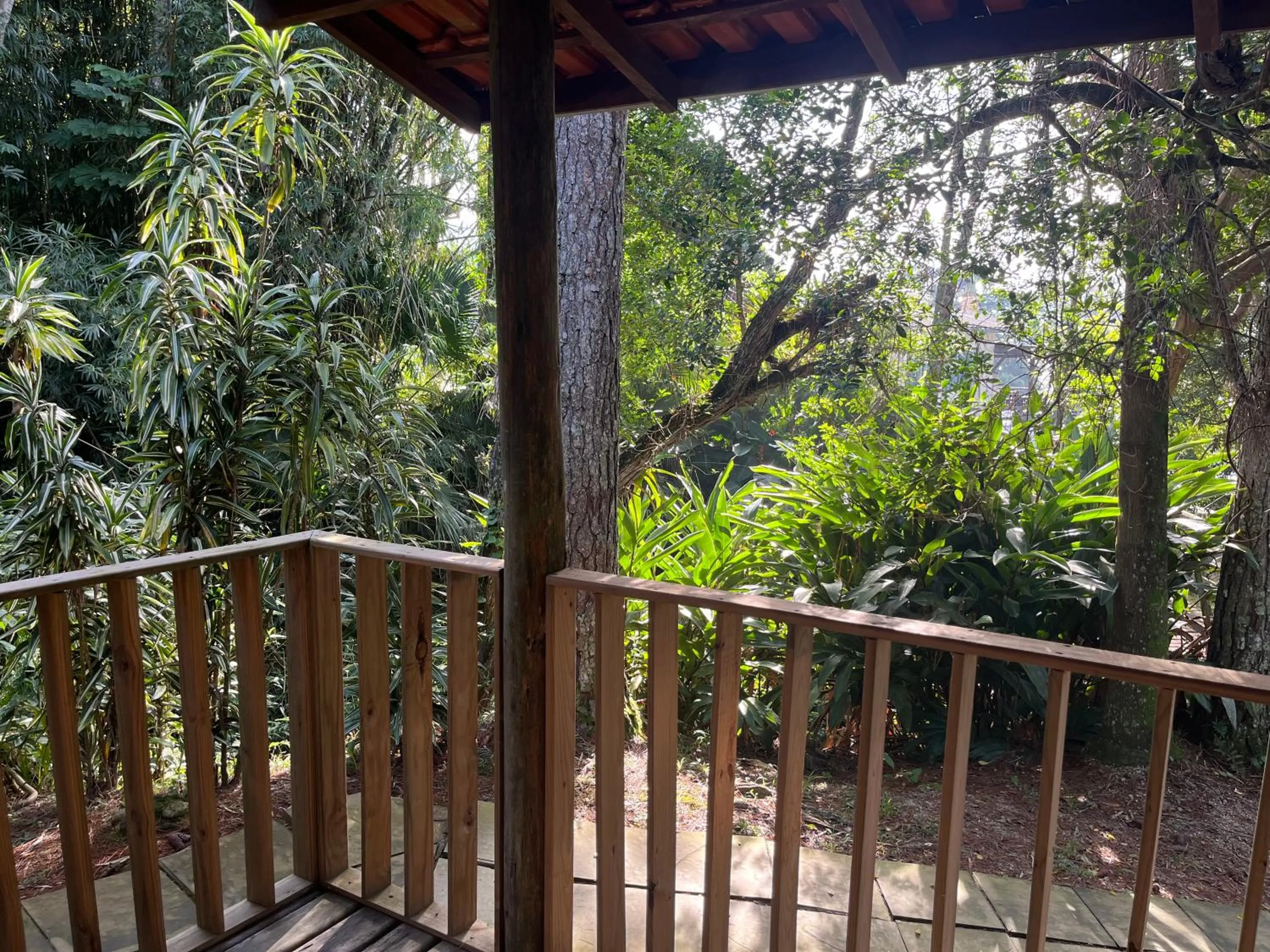 Garden view in Pousada Nosso Bosque