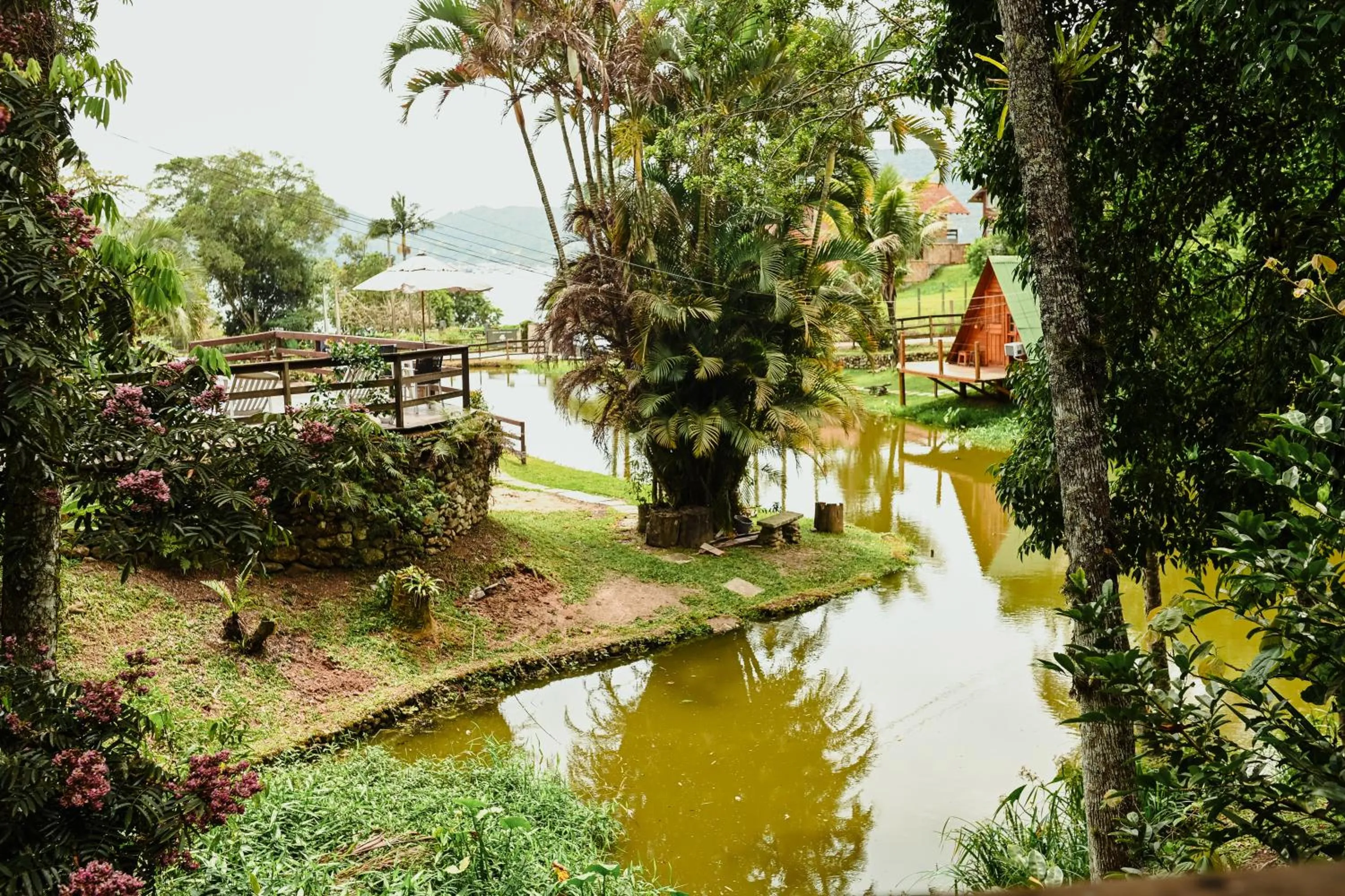 Lake view in Pousada Nosso Bosque