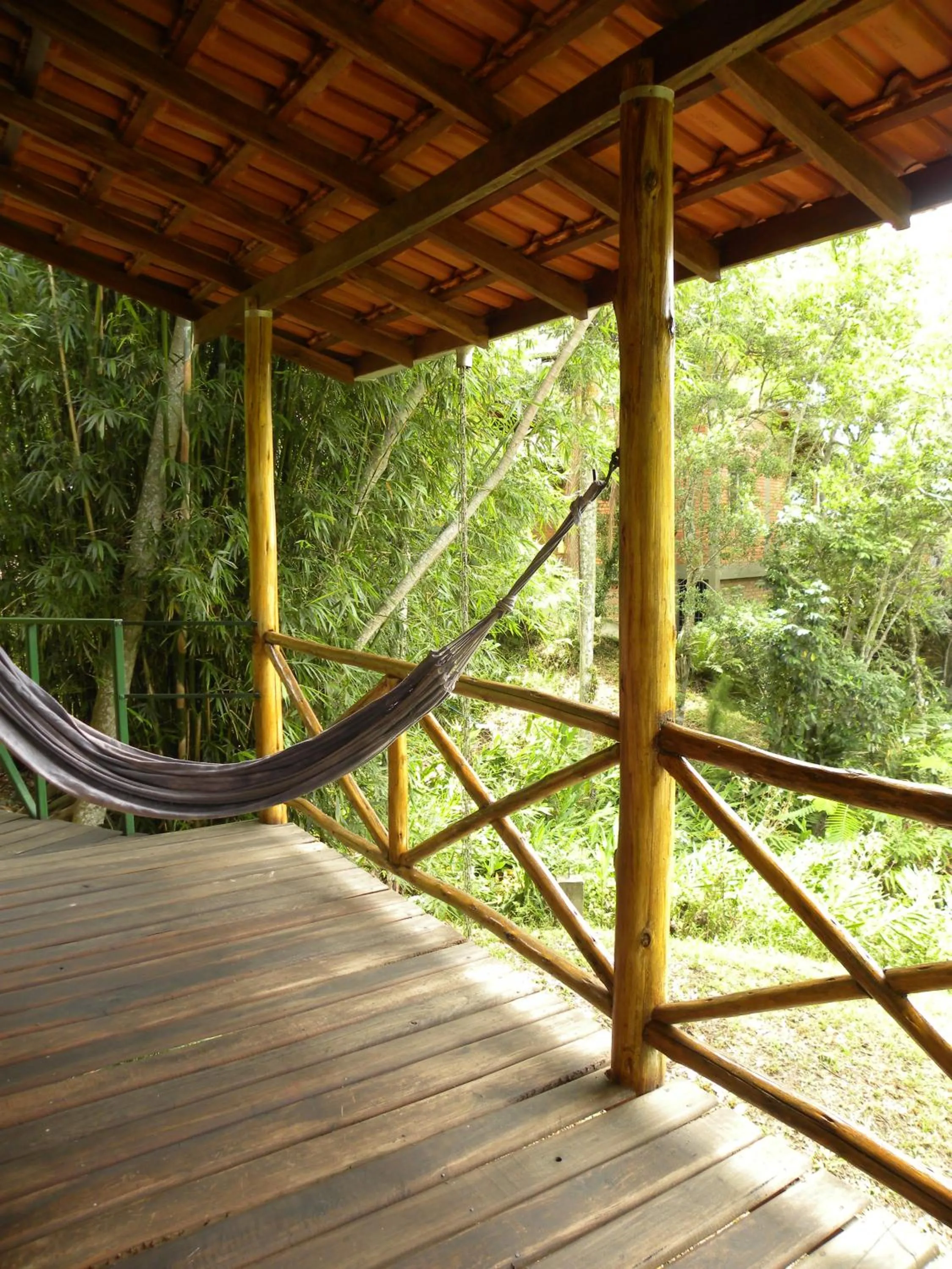 Balcony/Terrace in Pousada Nosso Bosque
