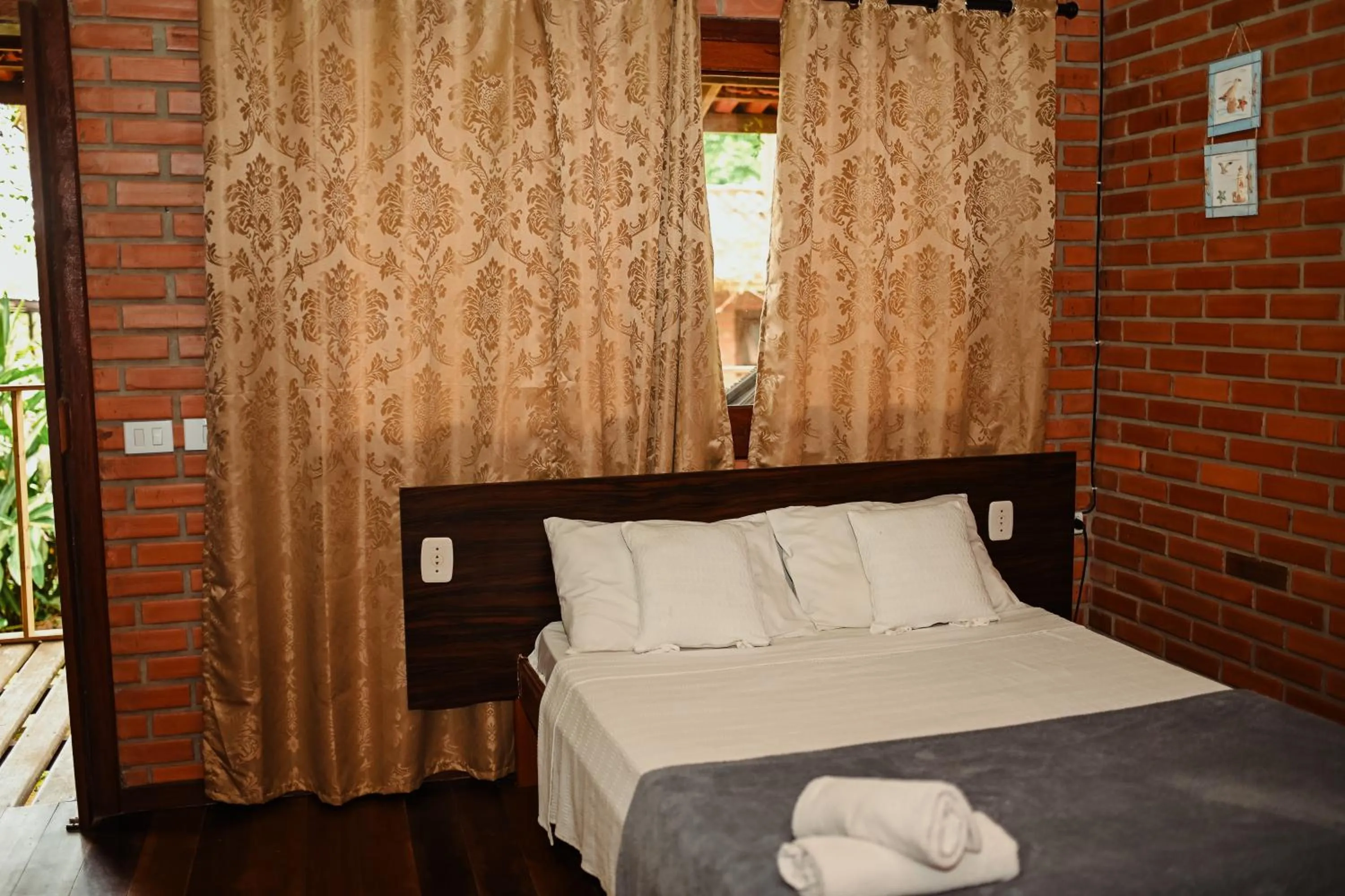 Bedroom, Bed in Pousada Nosso Bosque