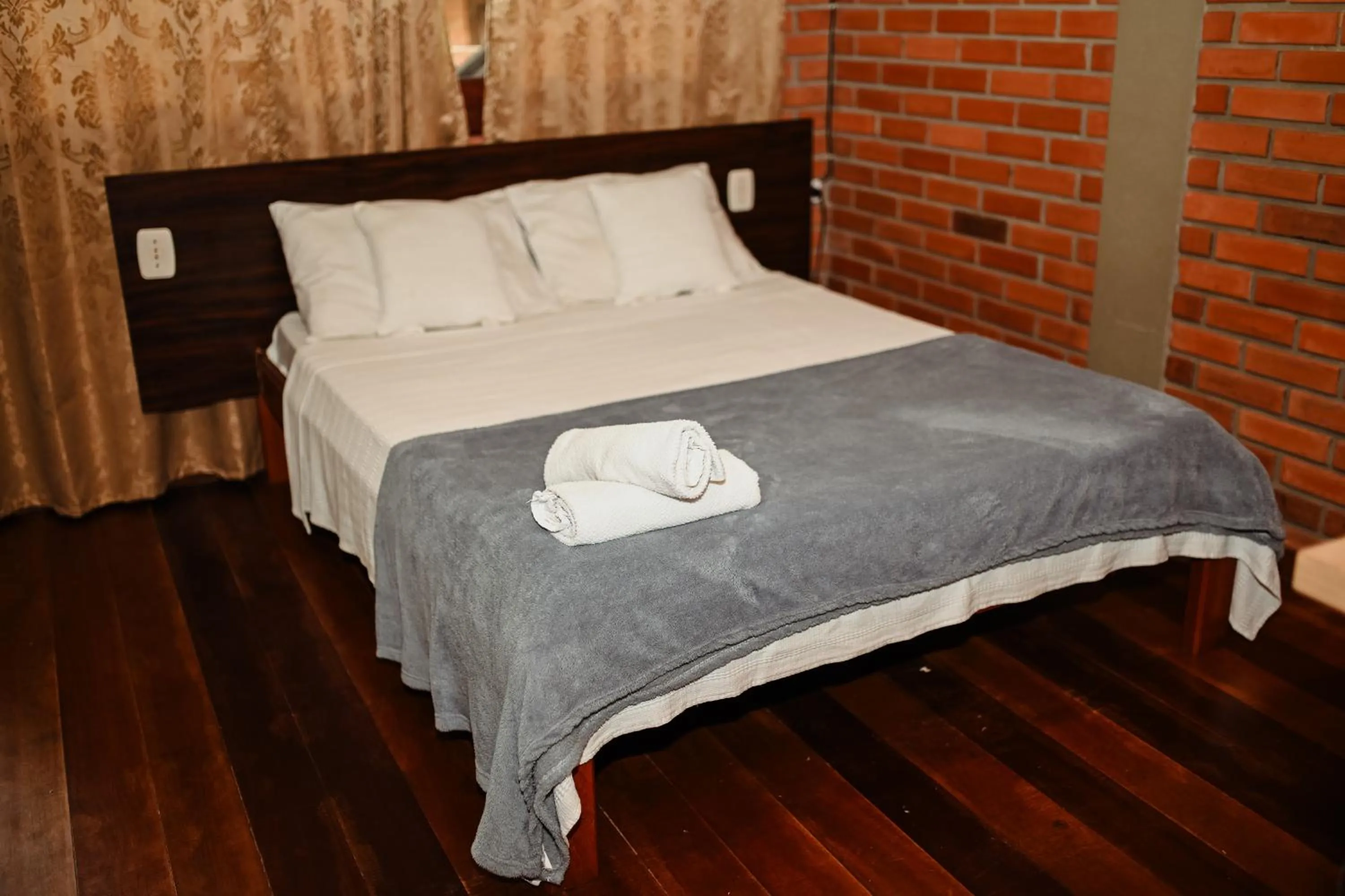 Bed in Pousada Nosso Bosque