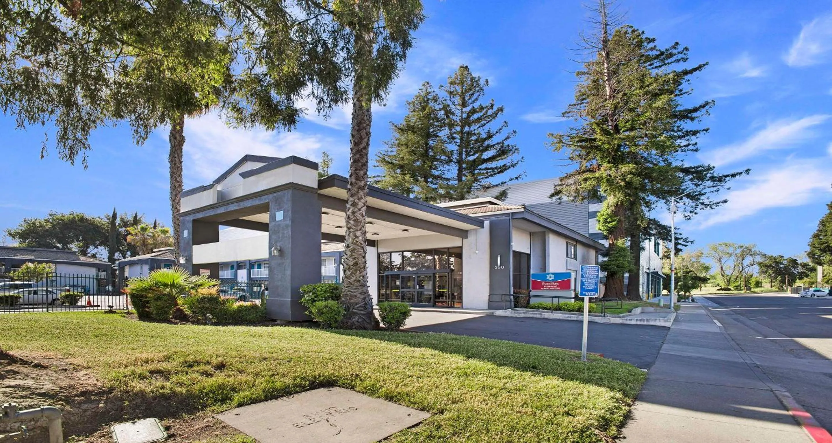 Property building in SureStay Plus Hotel by Best Western Sacramento North