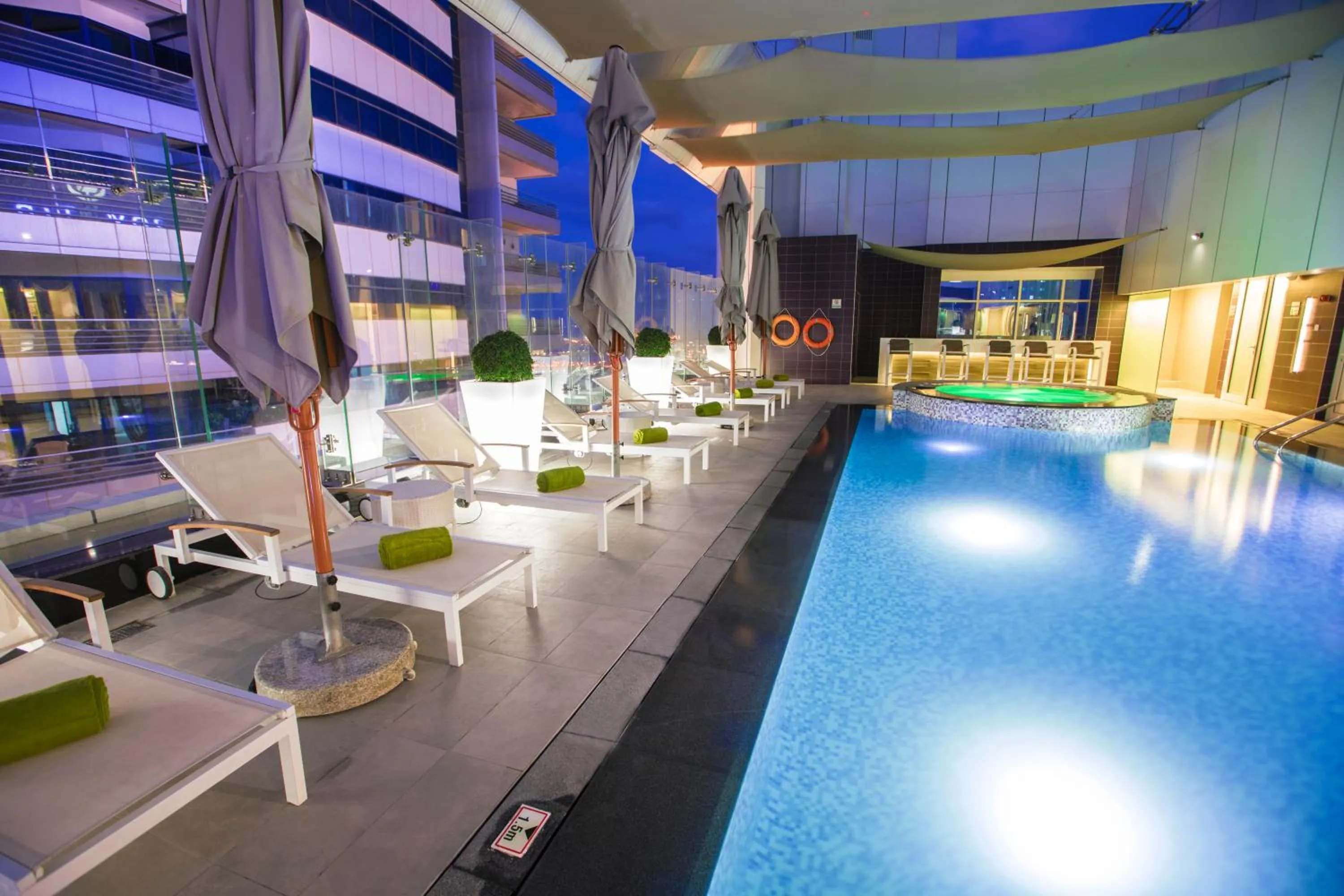 Swimming pool in The Act Hotel Sharjah