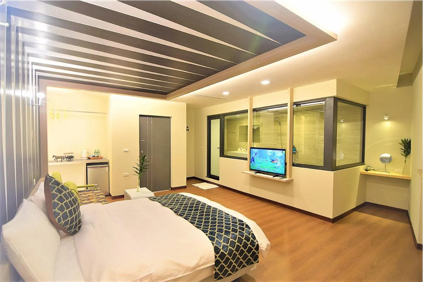 Bed in No. 21 Jiaoxi Hot Spring Homestay