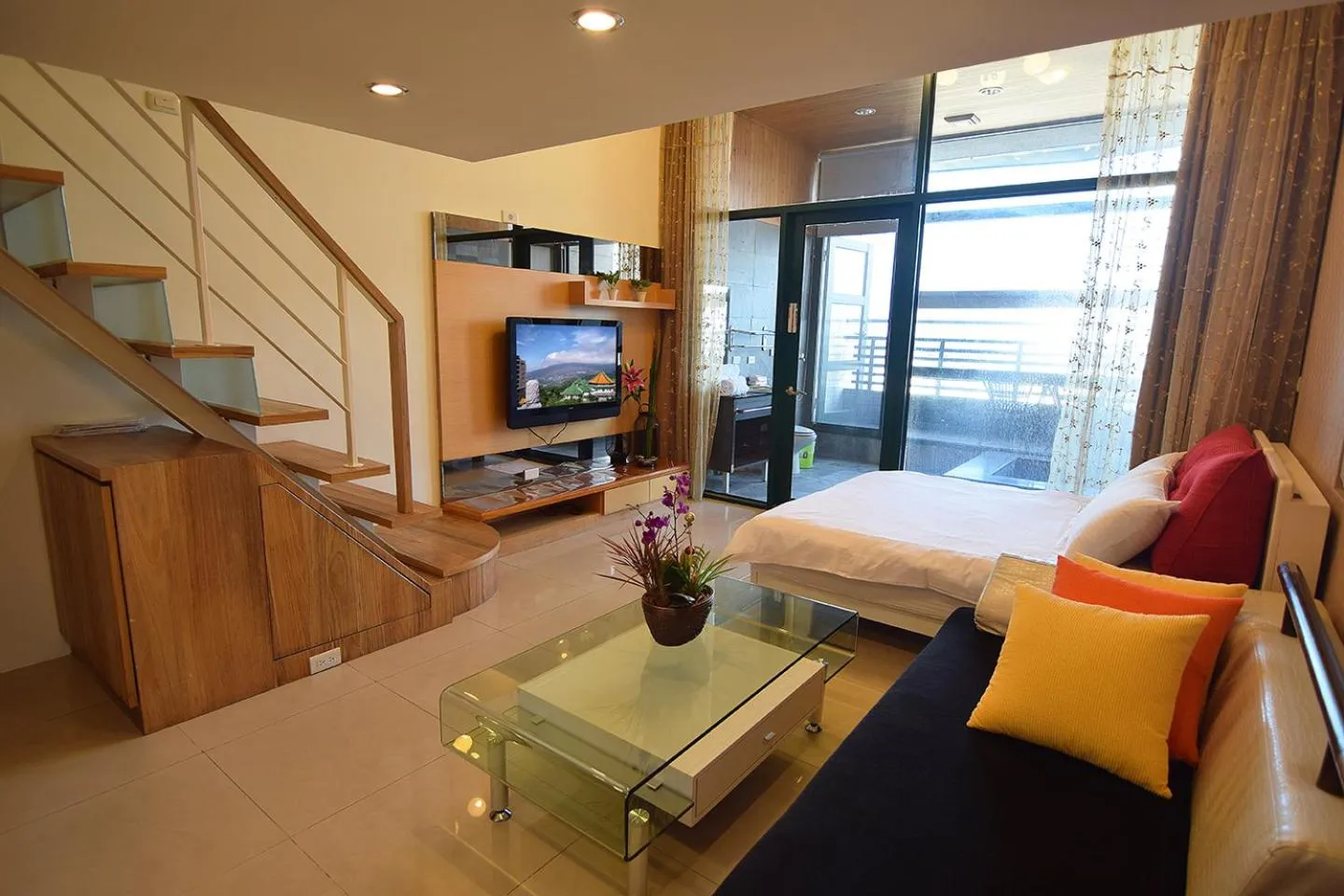 Bed in No. 21 Jiaoxi Hot Spring Homestay