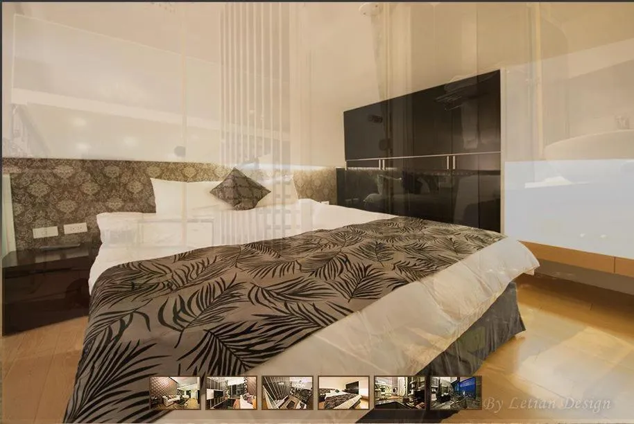 Bed in No. 21 Jiaoxi Hot Spring Homestay