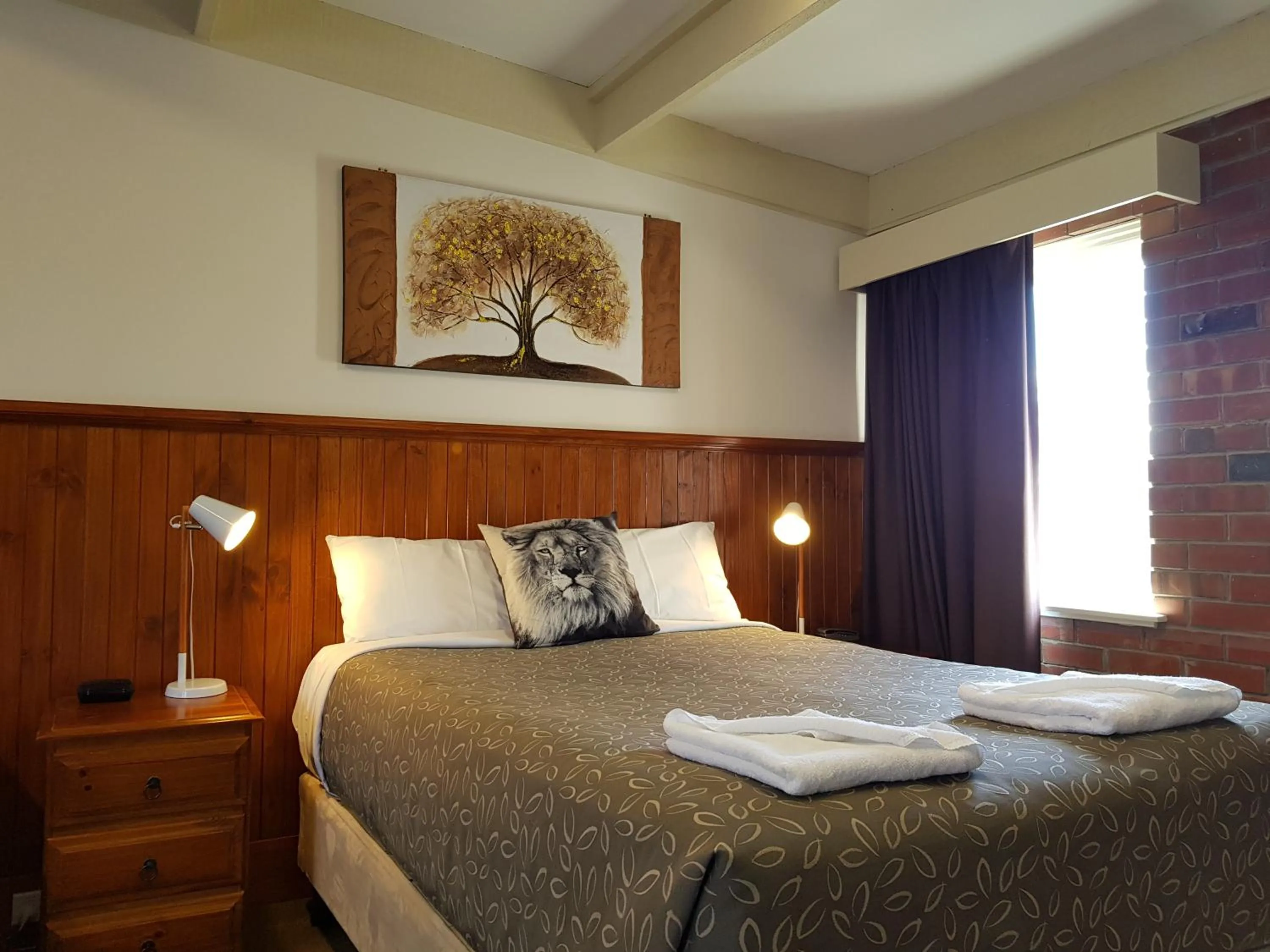 Bed in Central Motel Mildura