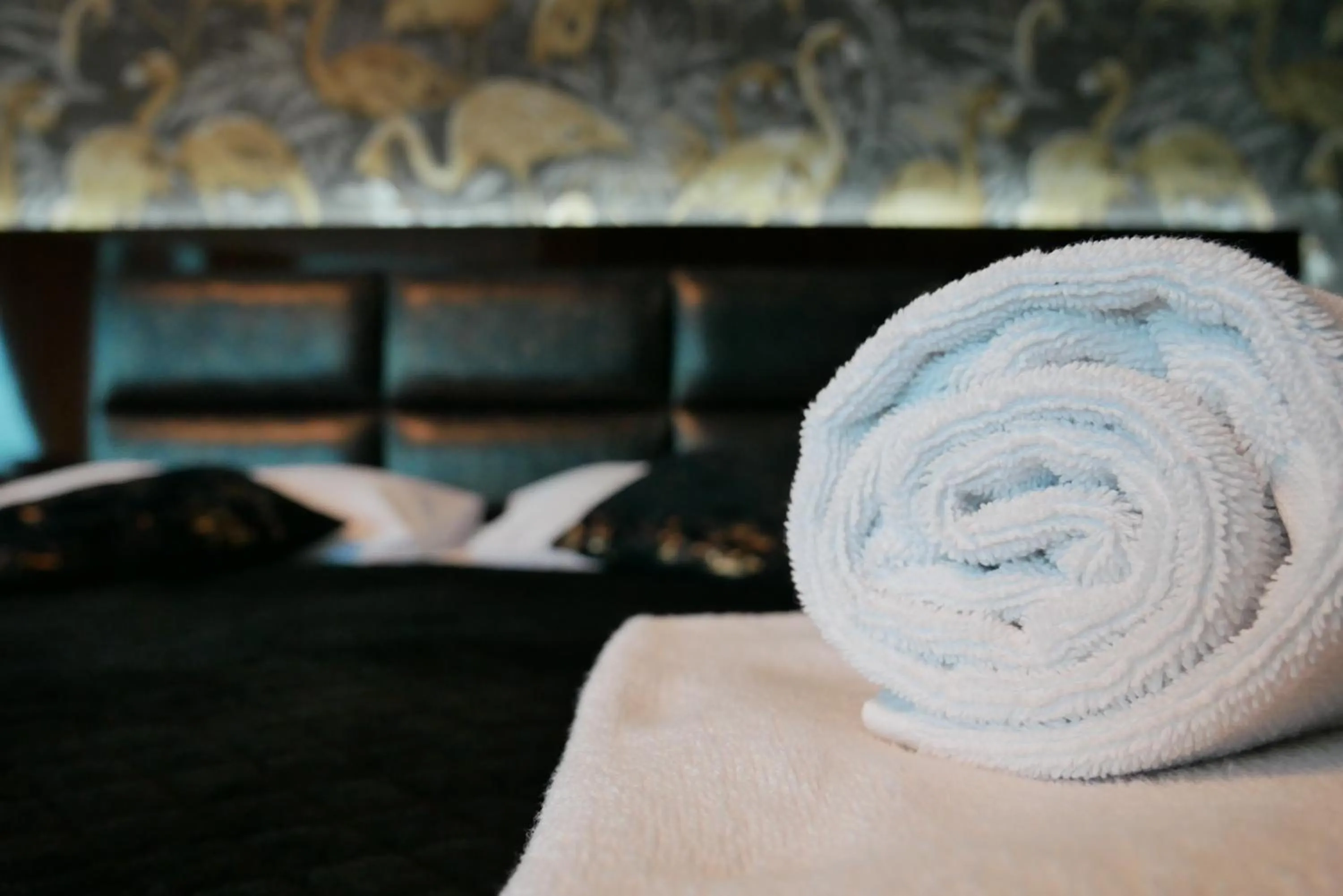 towels, Bed in Hotel Oskar Business & Spa