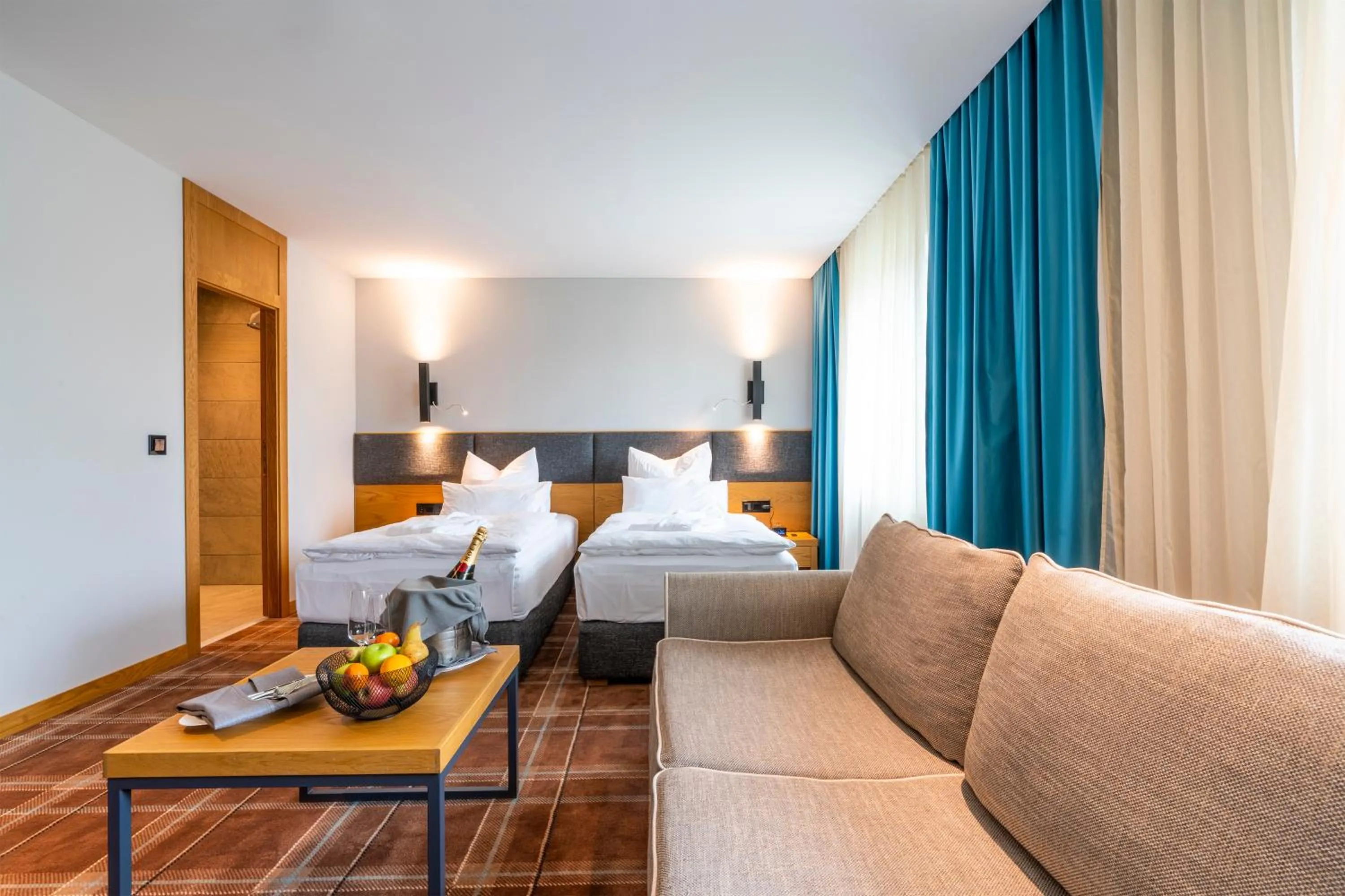 Photo of the whole room, Bed in HVD Grand Hotel Suhl Business & Leisure