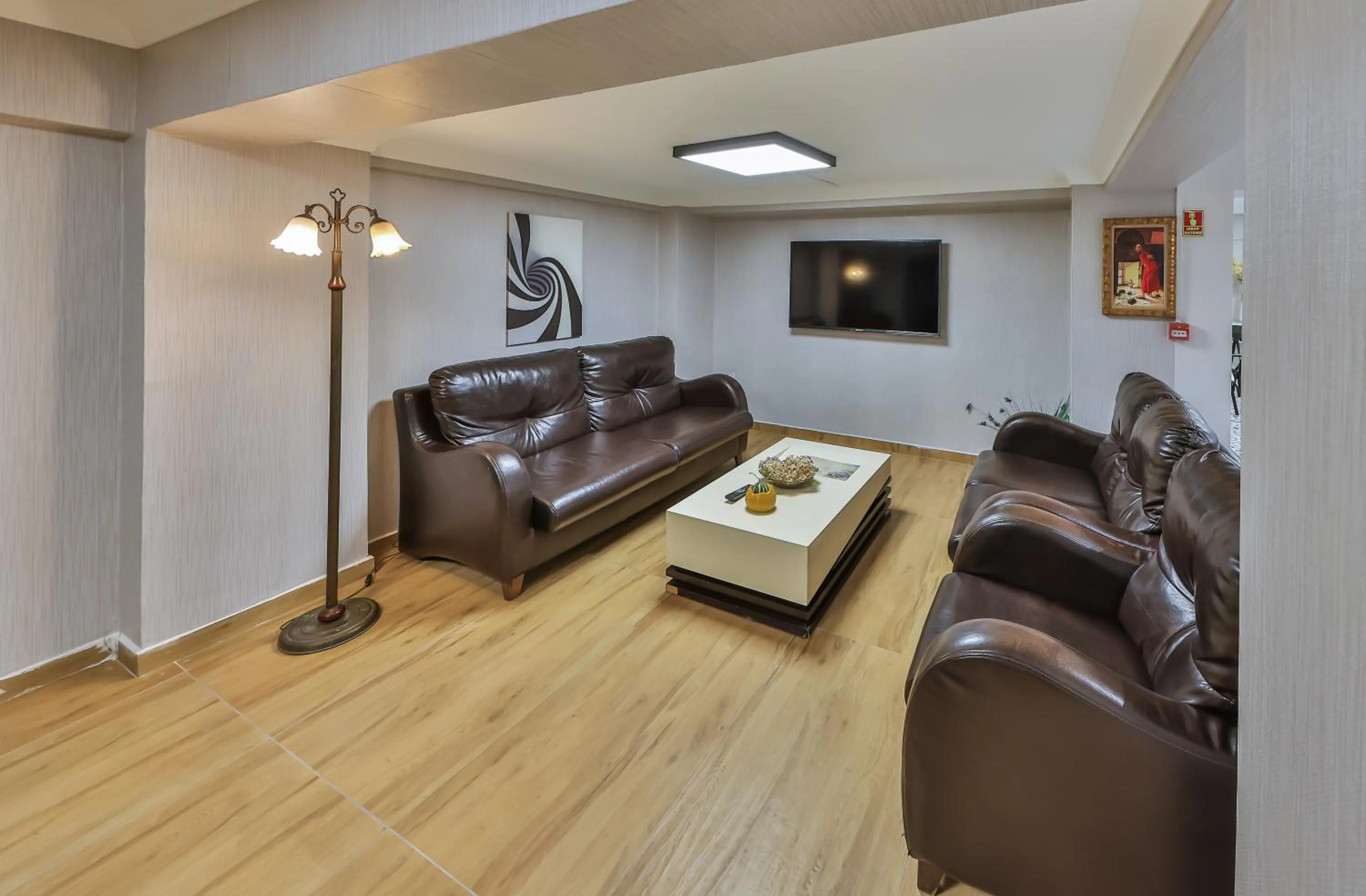 Communal lounge/ TV room in Palmada Hotel